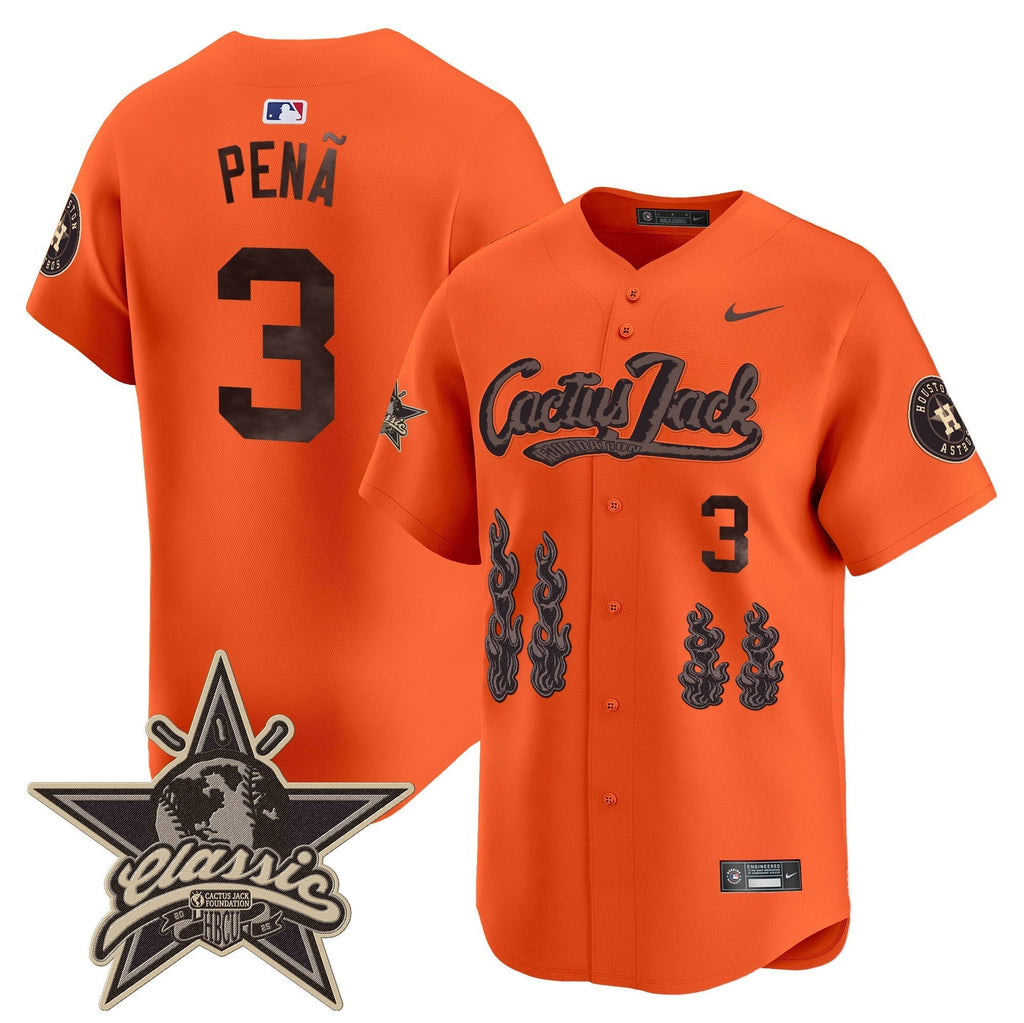HOU Cactus Jack 2025 Vapor Premier Limited Jersey - All Stitched