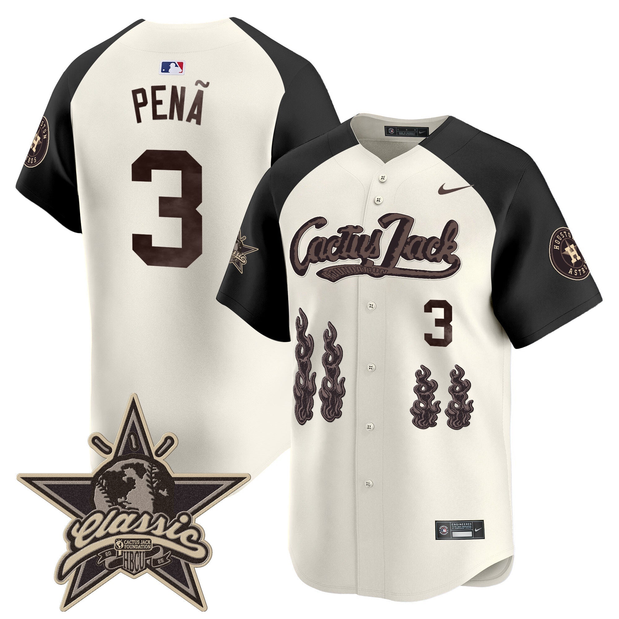 HOU Cactus Jack 2025 Vapor Premier Limited Jersey - All Stitched