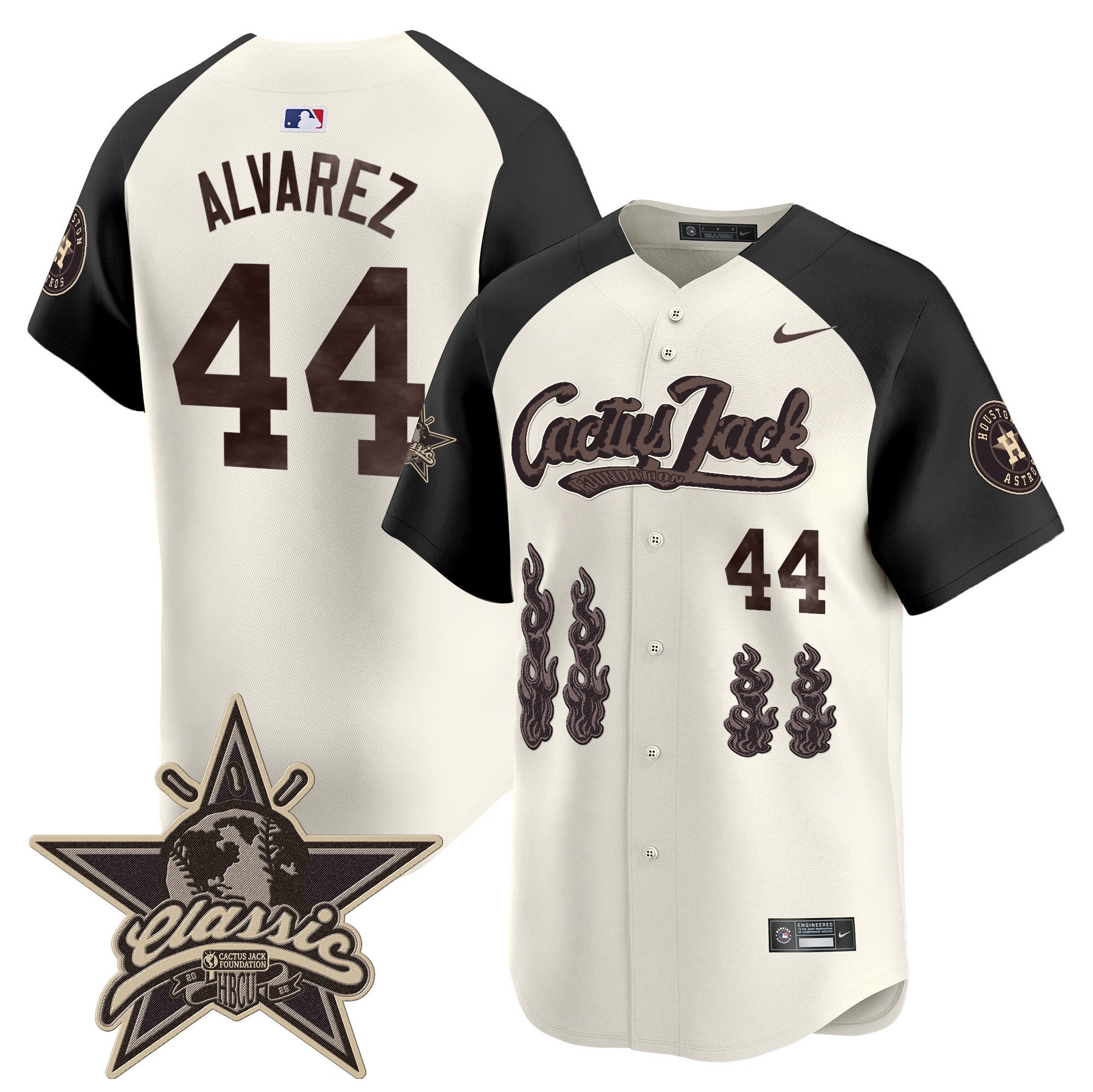 HOU Cactus Jack 2025 Vapor Premier Limited Jersey - All Stitched