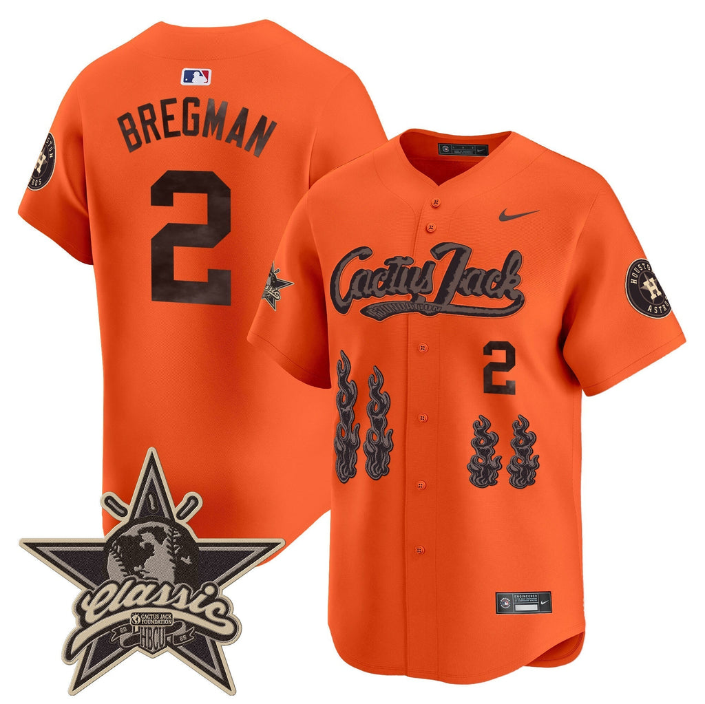 HOU Cactus Jack 2025 Vapor Premier Limited Jersey - All Stitched