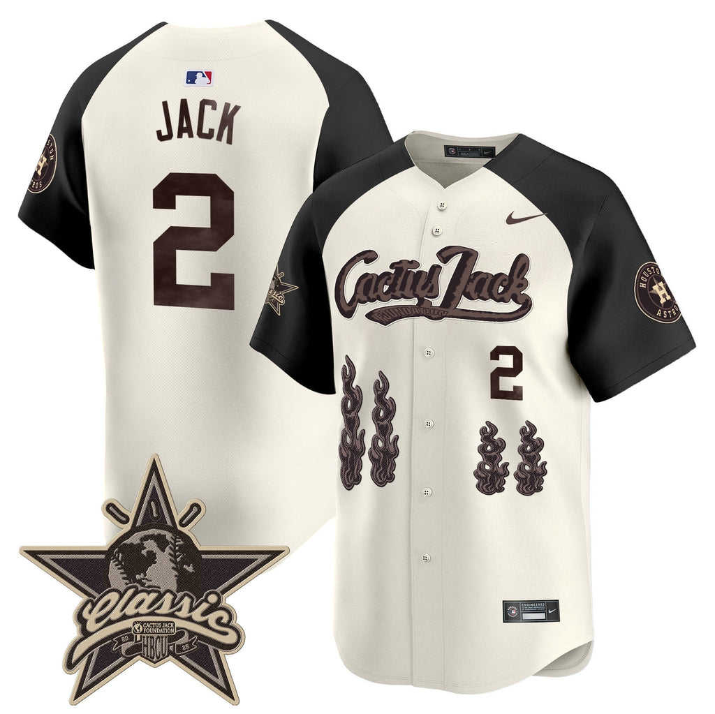 HOU Cactus Jack 2025 Vapor Premier Limited Jersey - All Stitched