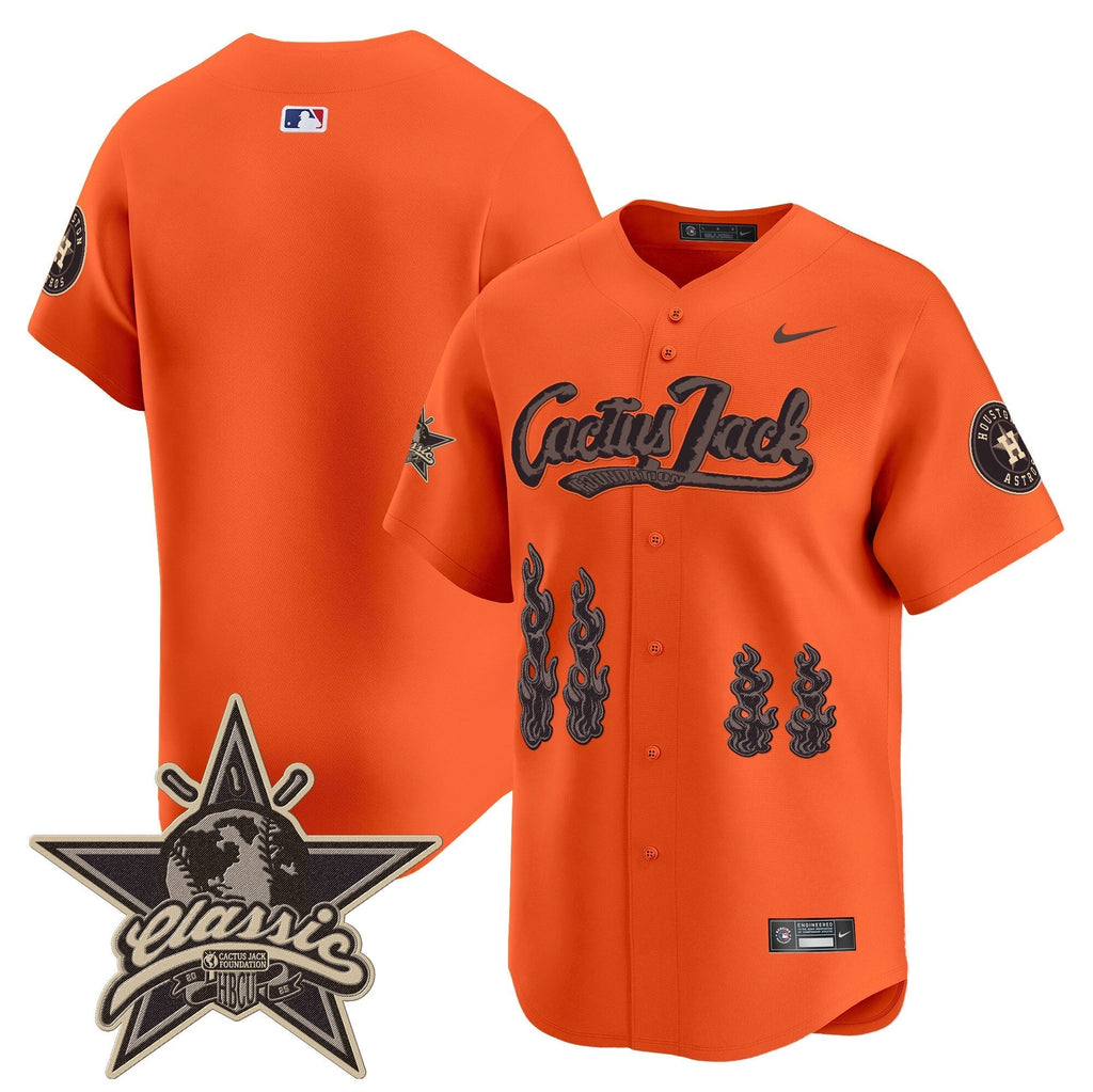 HOU Cactus Jack 2025 Vapor Premier Limited Jersey - All Stitched