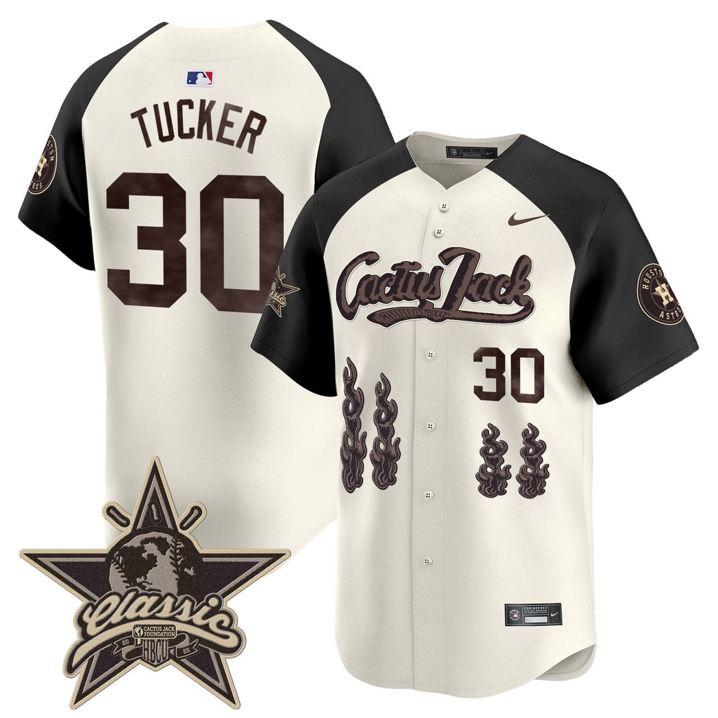 HOU Cactus Jack 2025 Vapor Premier Limited Jersey - All Stitched