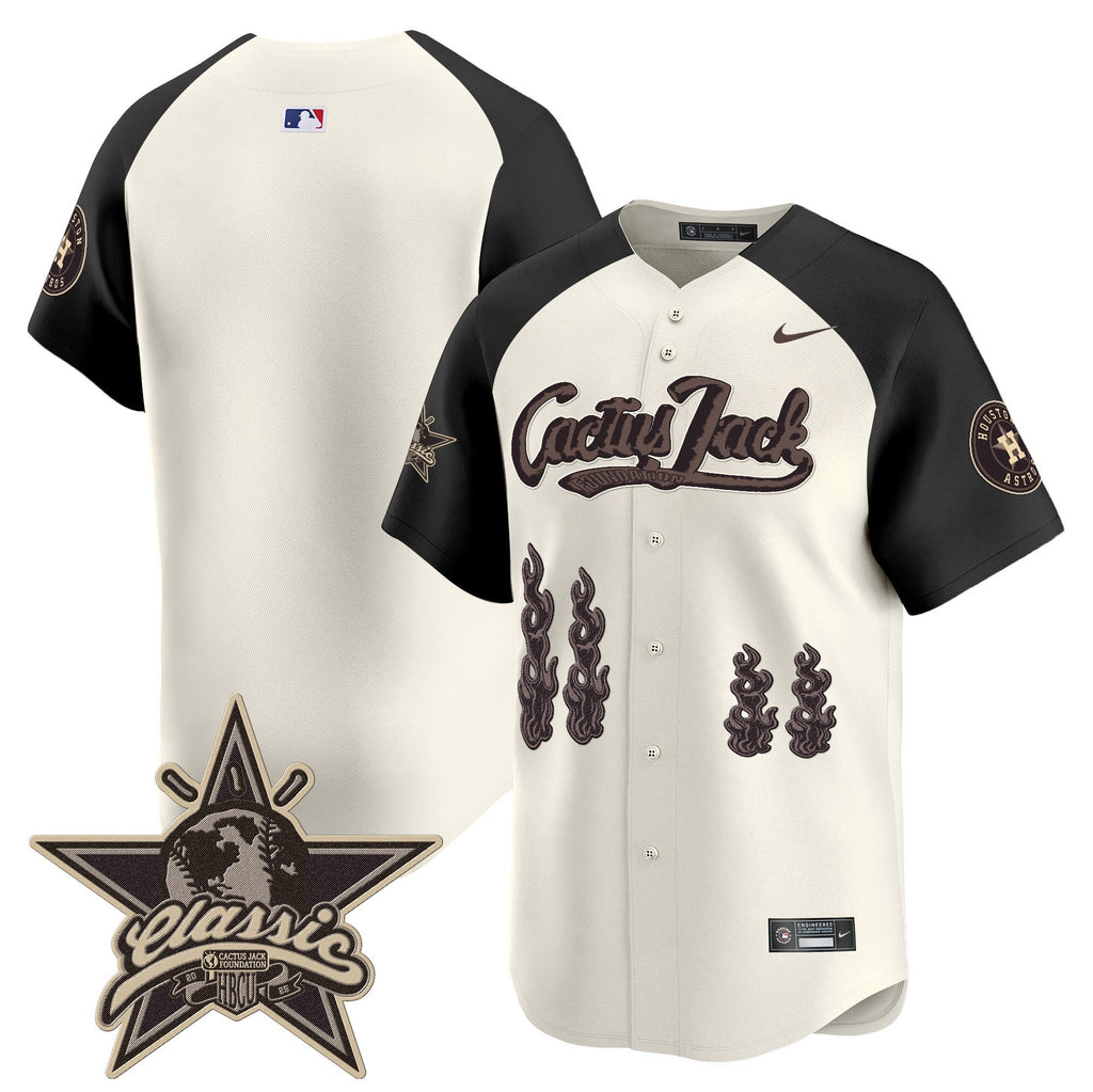 HOU Cactus Jack 2025 Vapor Premier Limited Jersey - All Stitched