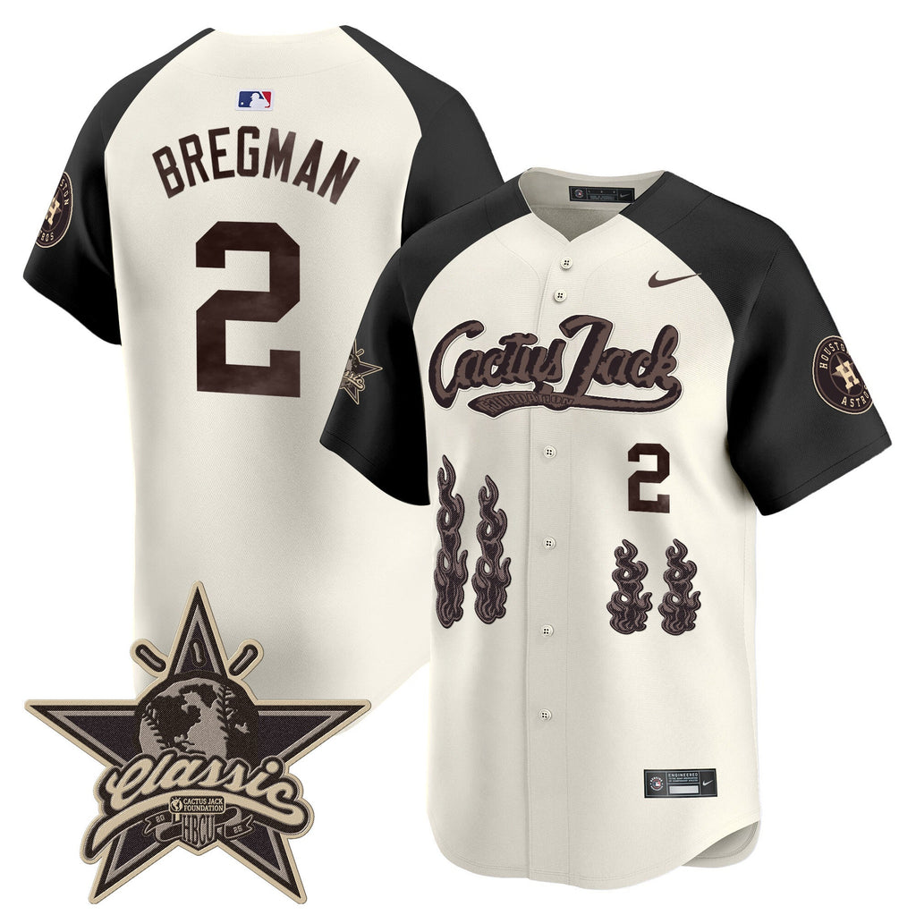 HOU Cactus Jack 2025 Vapor Premier Limited Jersey - All Stitched