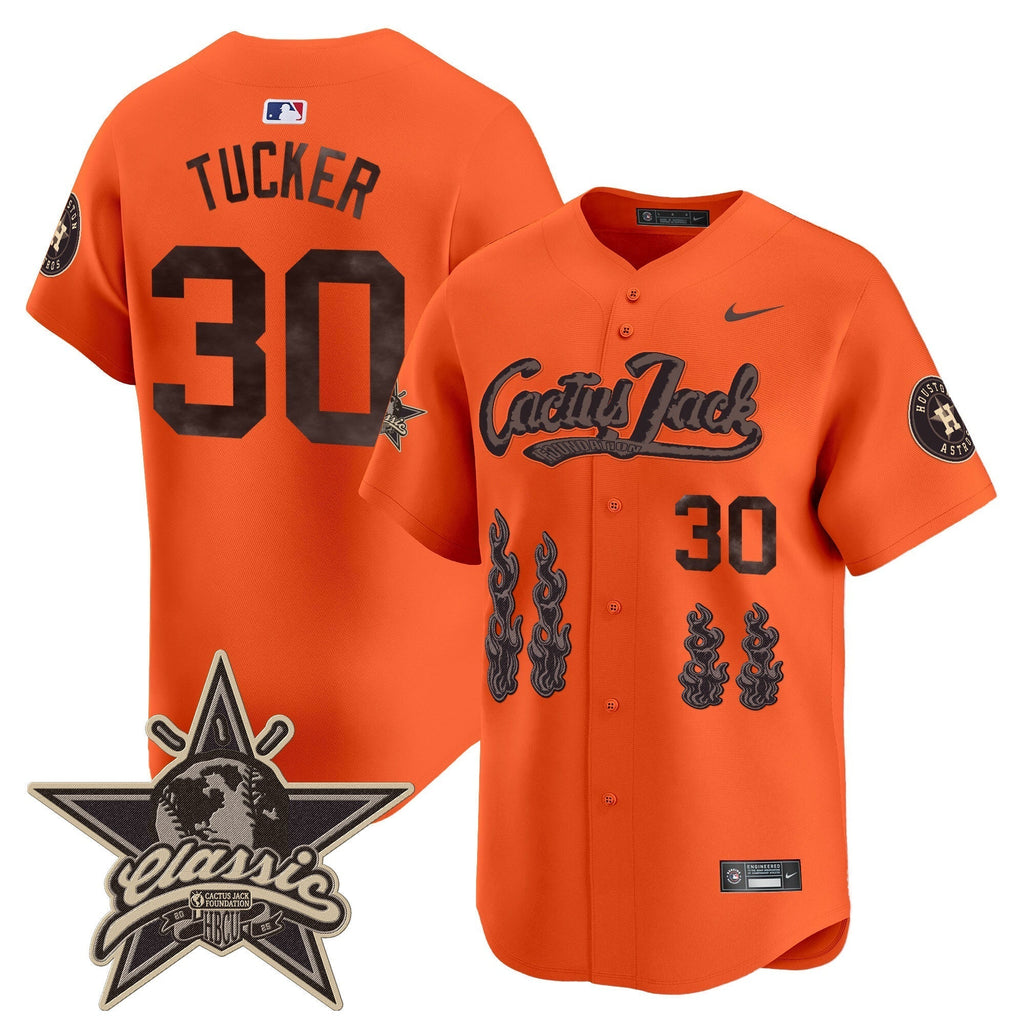 HOU Cactus Jack 2025 Vapor Premier Limited Jersey - All Stitched