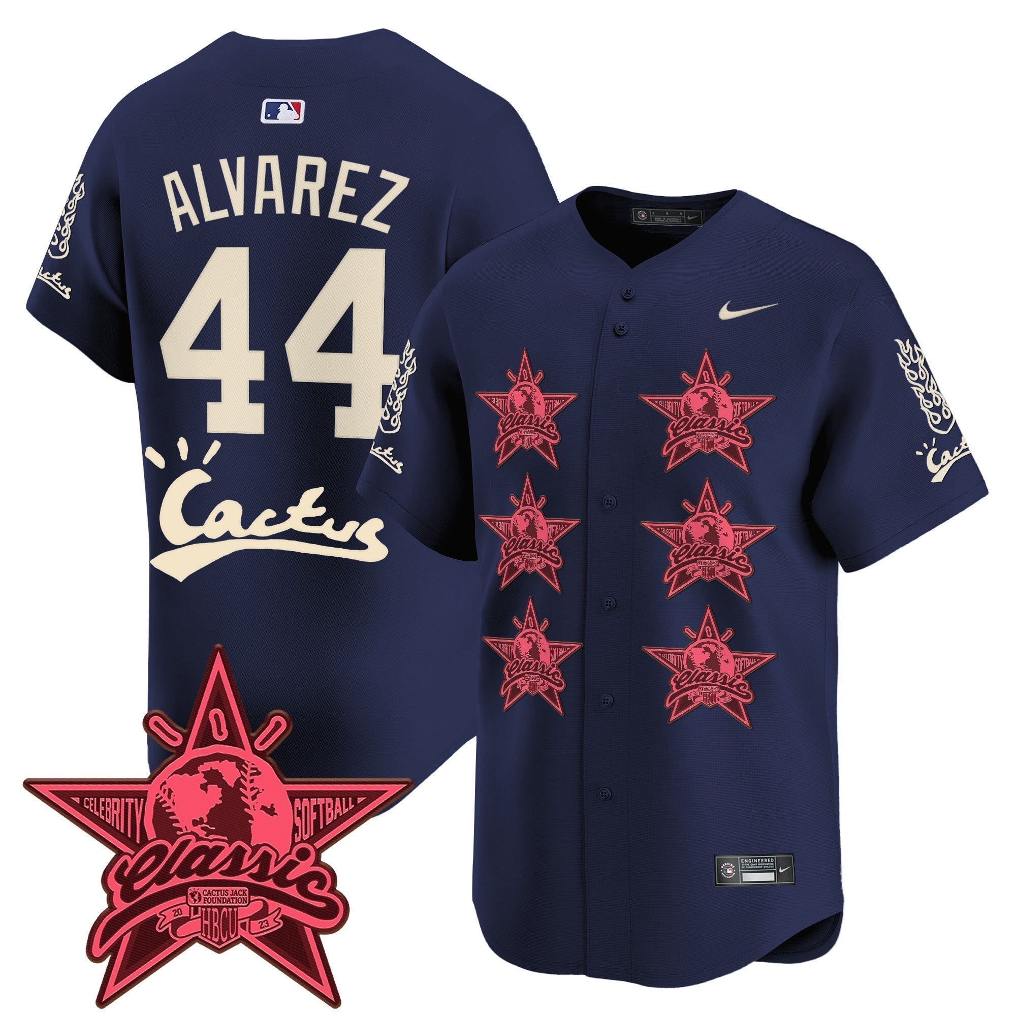 HOU Cactus Jack 2025 Vapor Premier Limited Jersey V2 - All Stitched