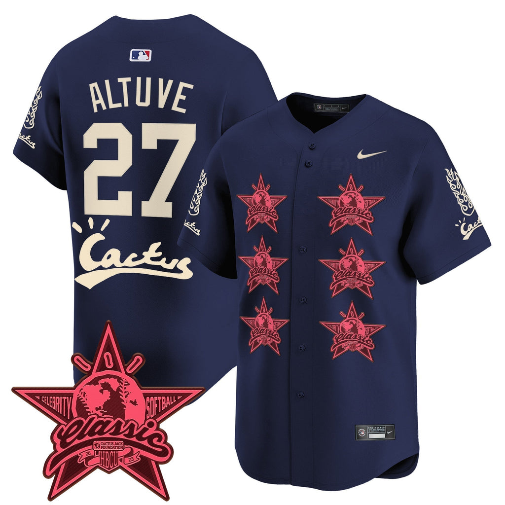 HOU Cactus Jack 2025 Vapor Premier Limited Jersey V2 - All Stitched