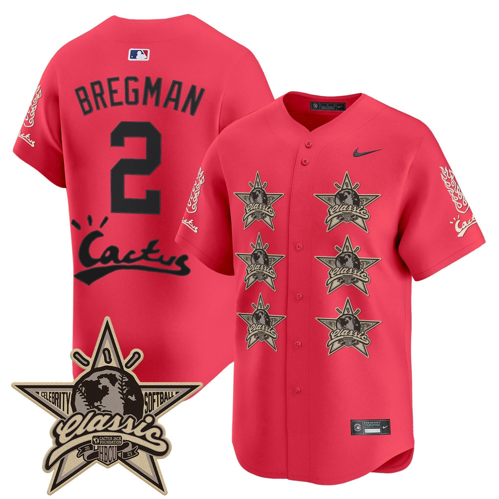 HOU Cactus Jack 2025 Vapor Premier Limited Jersey V2 - All Stitched