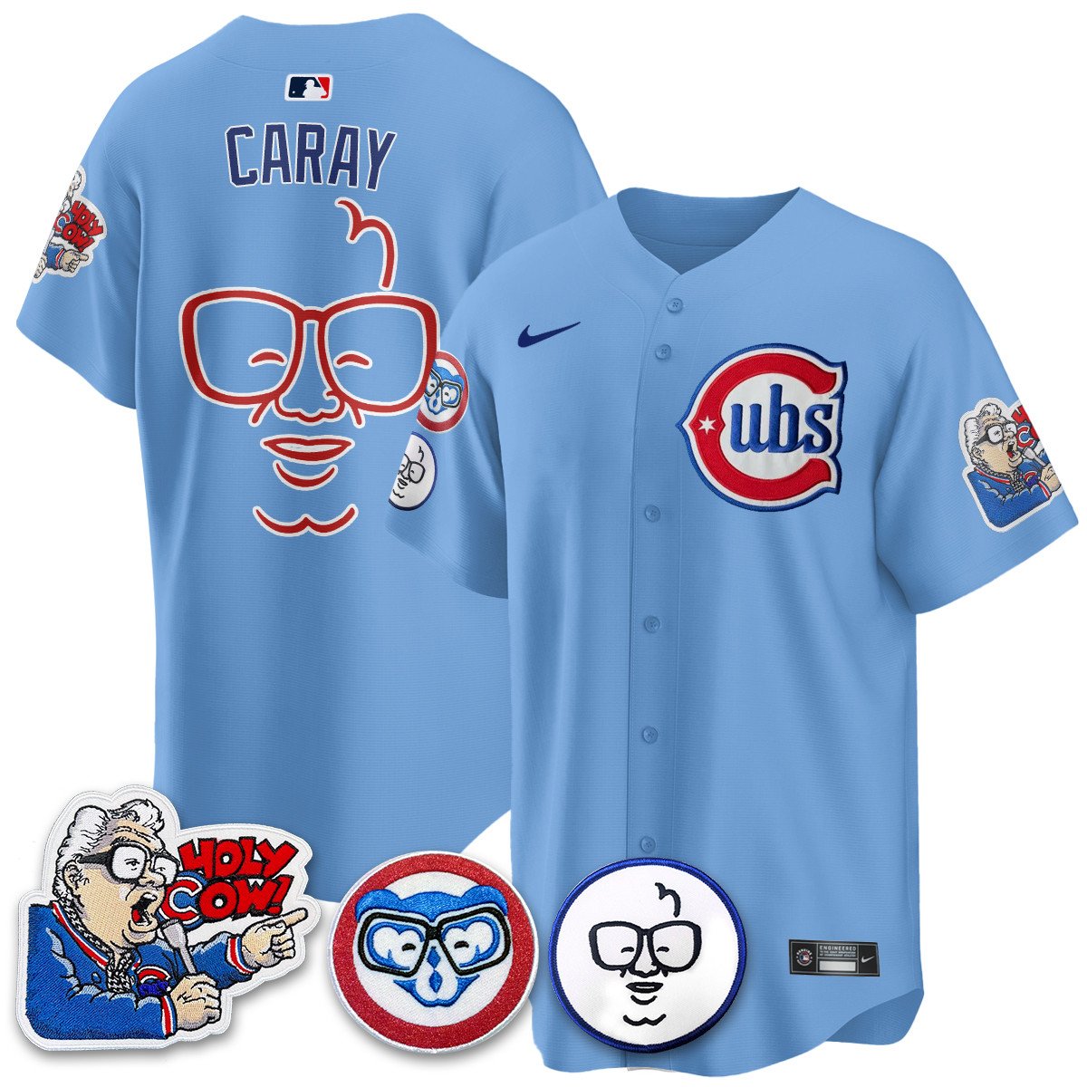 CHC Limited Jersey - Harry Caray "Holy Cow" Patch - All Stitched