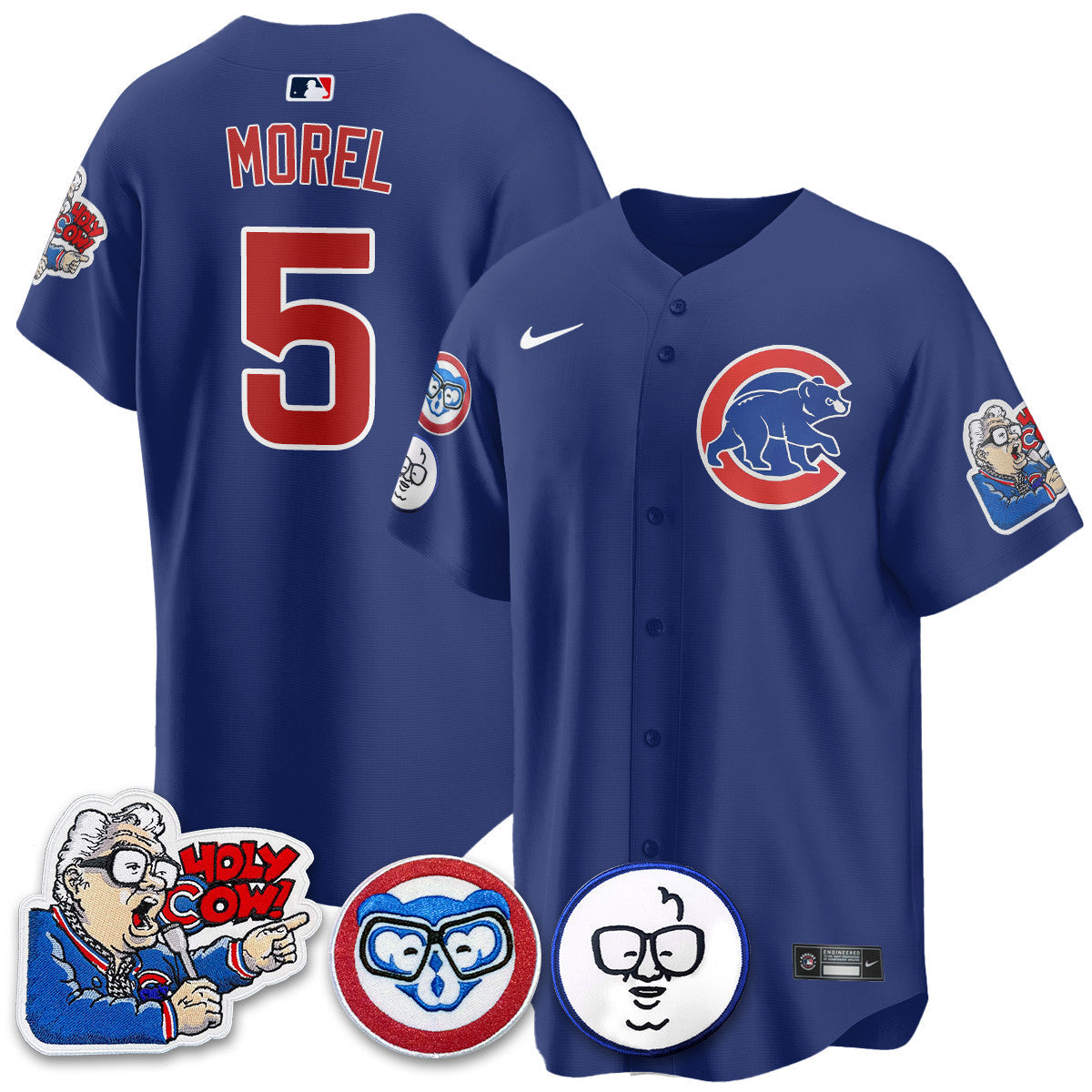CHC Limited Jersey - Harry Caray "Holy Cow" Patch - All Stitched