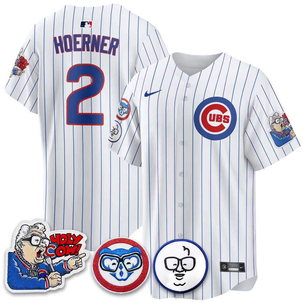 CHC Limited Jersey - Harry Caray "Holy Cow" Patch - All Stitched