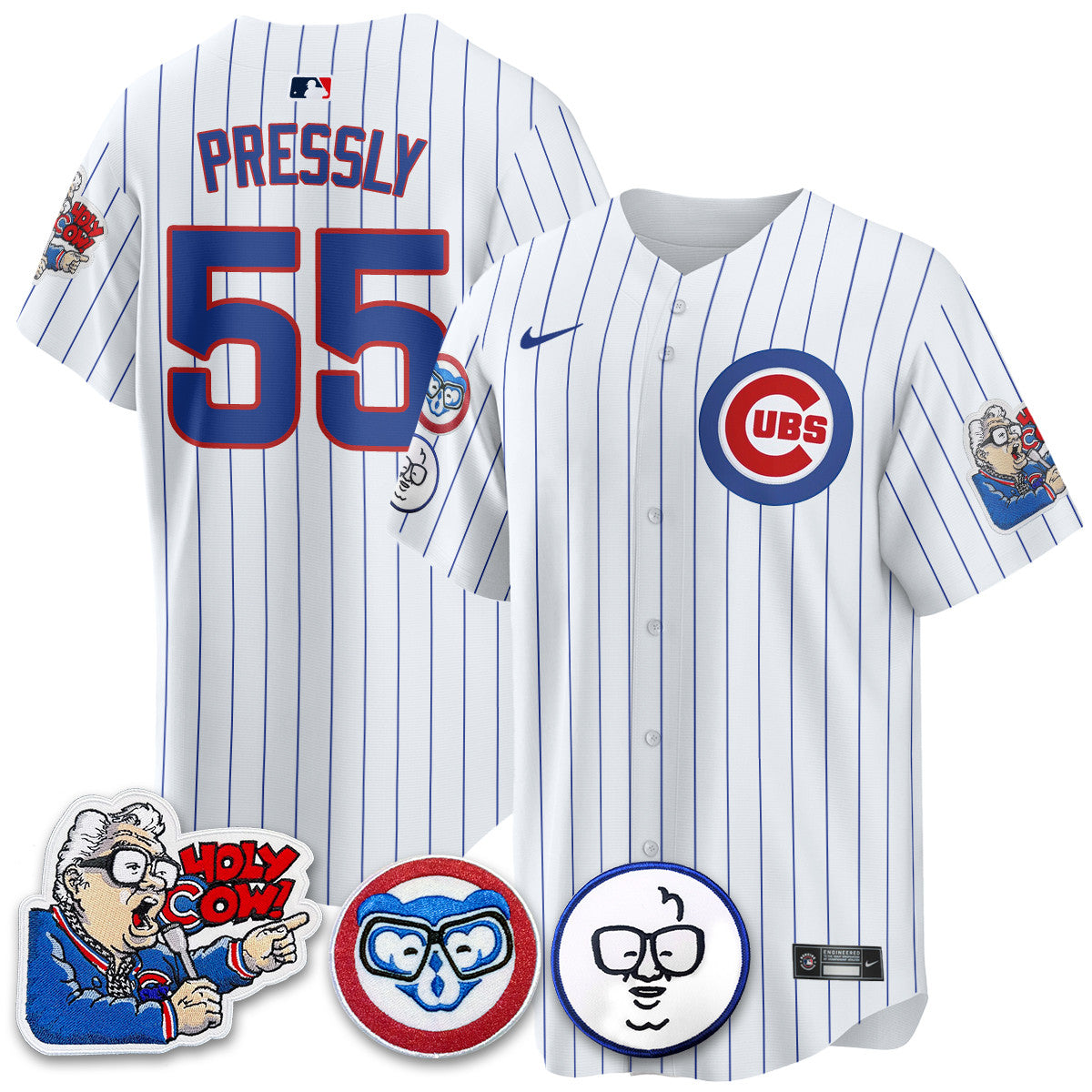 CHC Limited Jersey - Harry Caray "Holy Cow" Patch - All Stitched