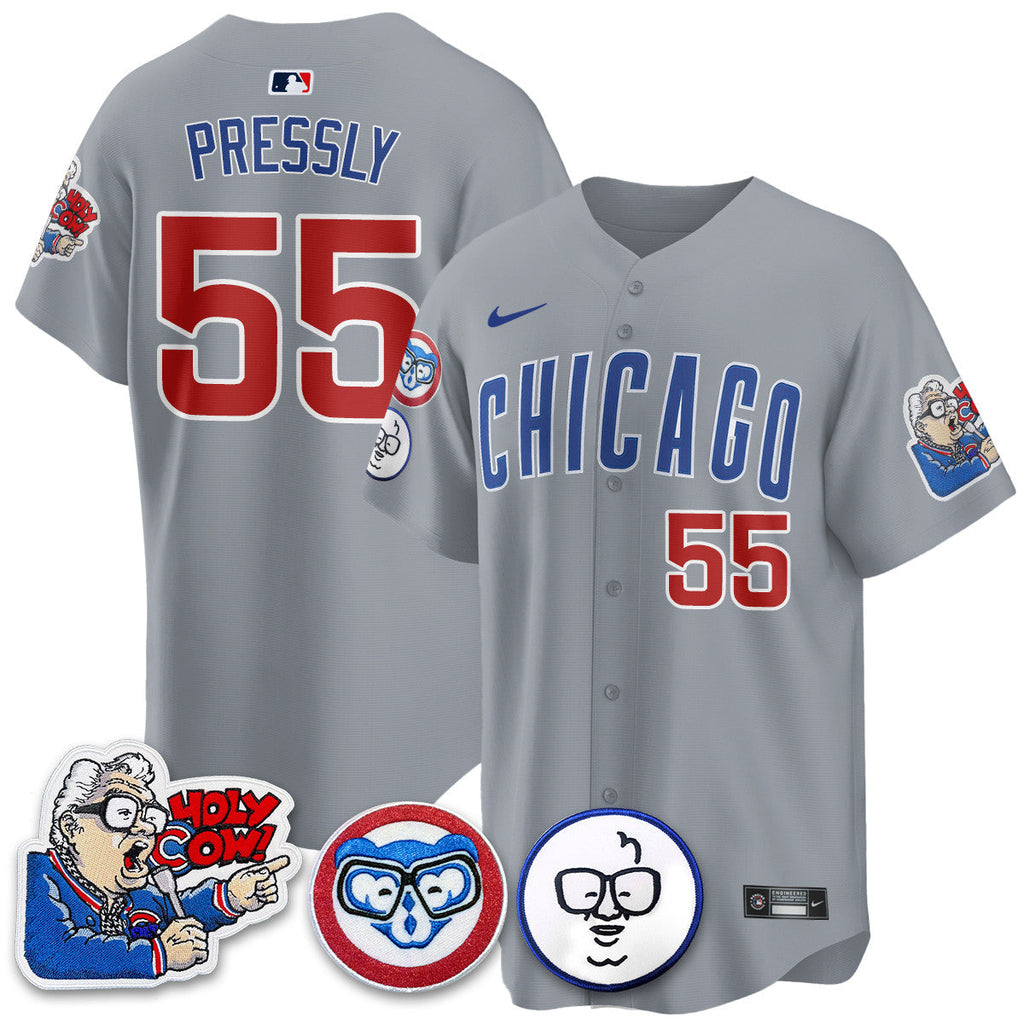 CHC Limited Jersey - Harry Caray "Holy Cow" Patch - All Stitched