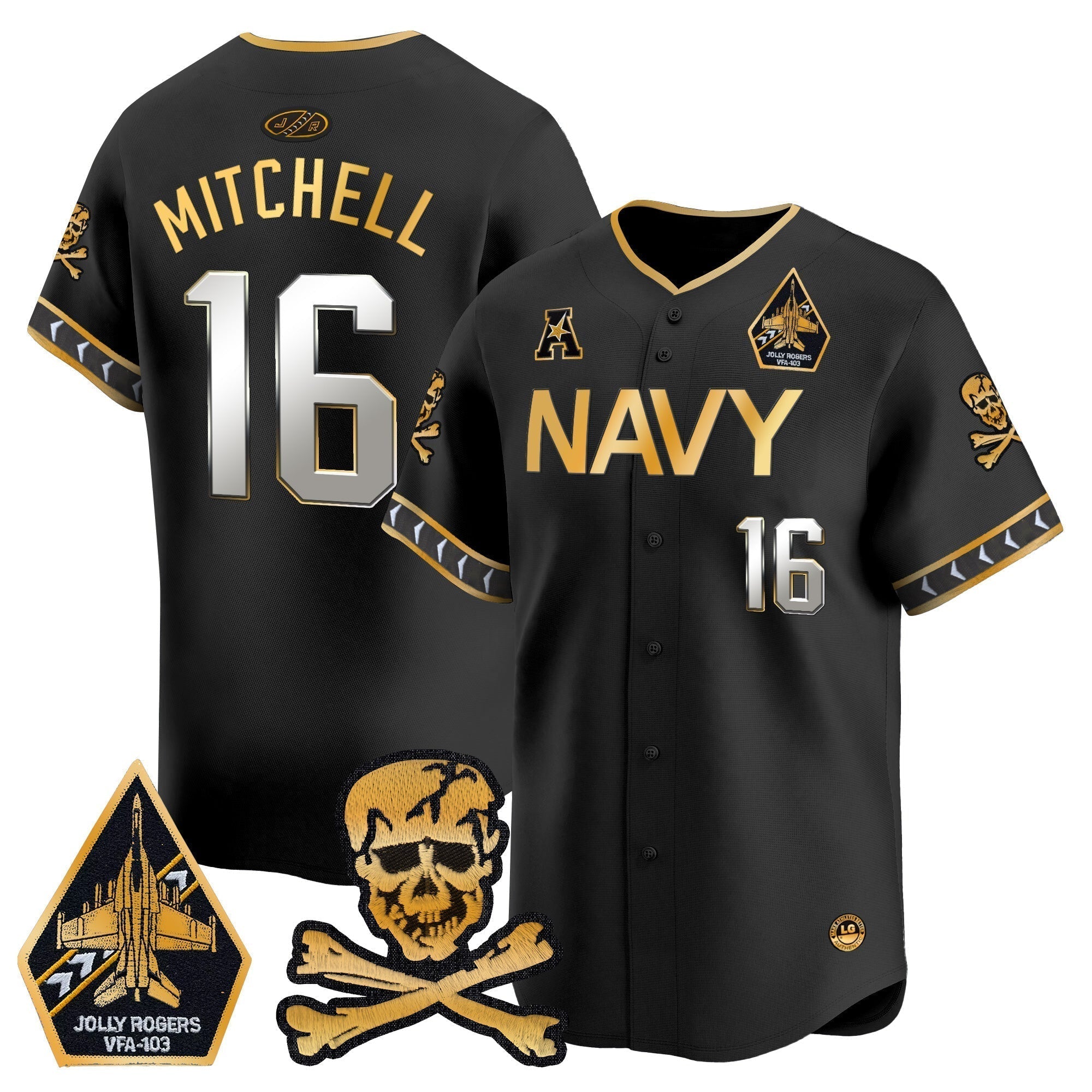 Navy MID 2025 Vapor Premier Limited Jersey - All Stitched