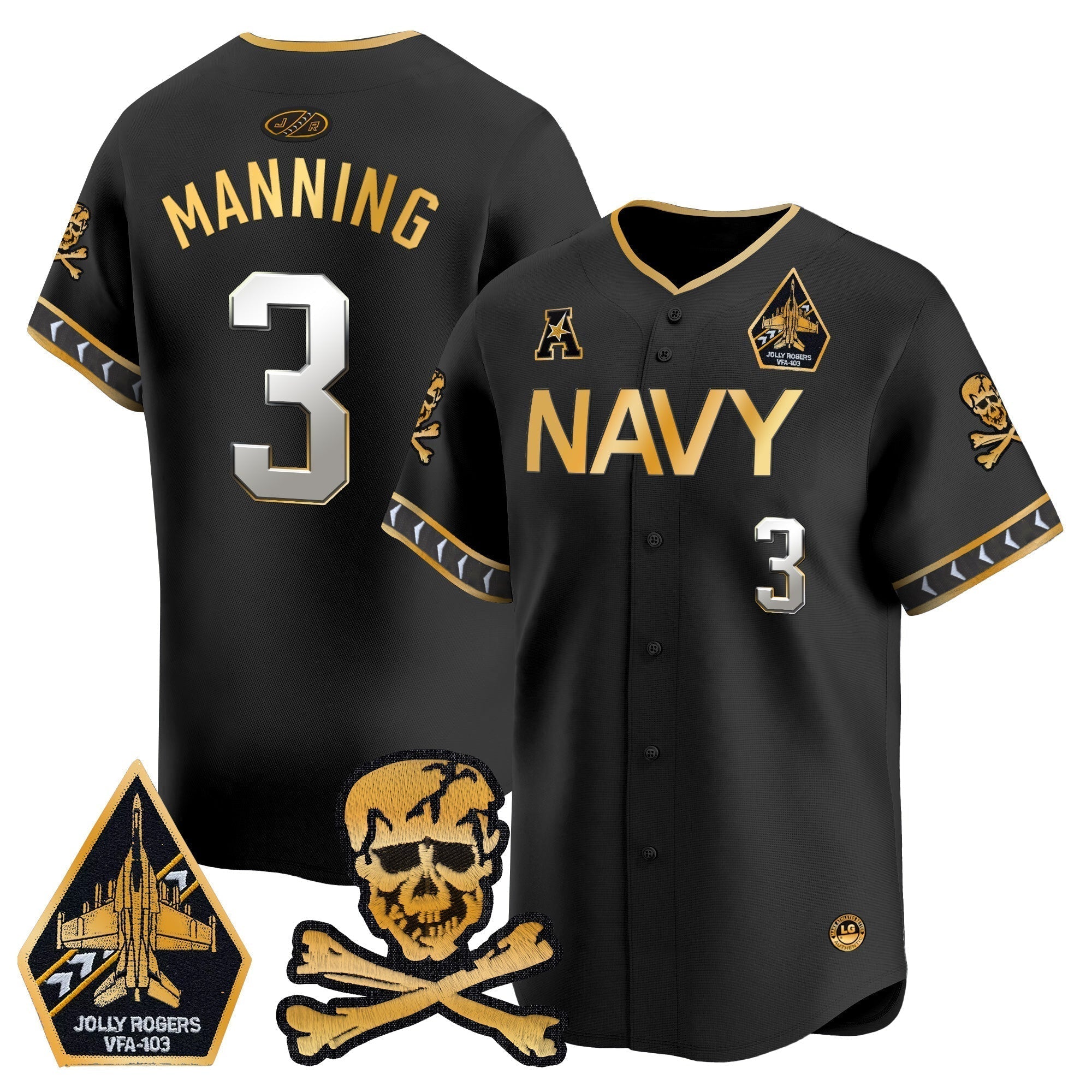 Navy MID 2025 Vapor Premier Limited Jersey - All Stitched
