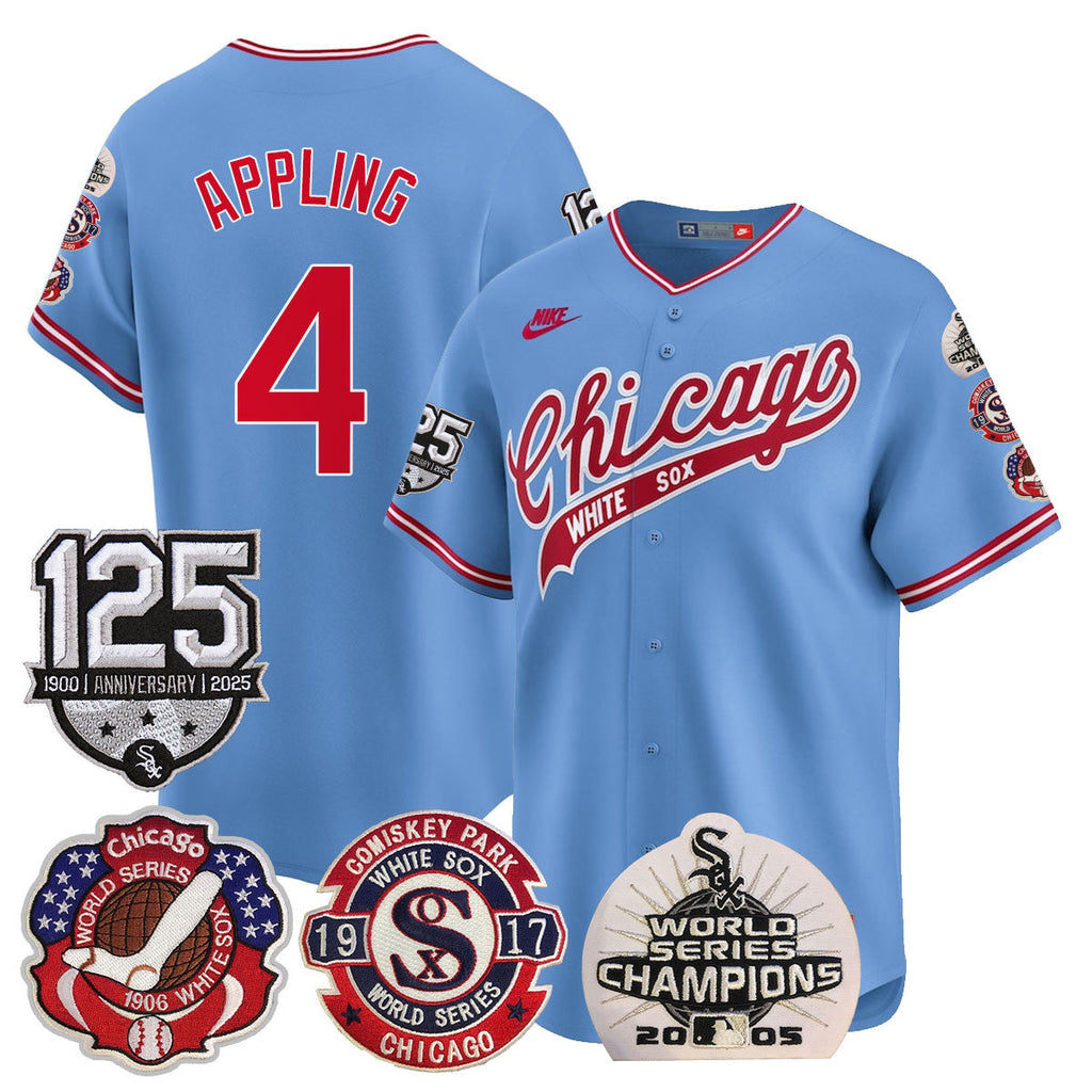 CWS 125th Anniversary - World Series Champions Jersey - All Stitched