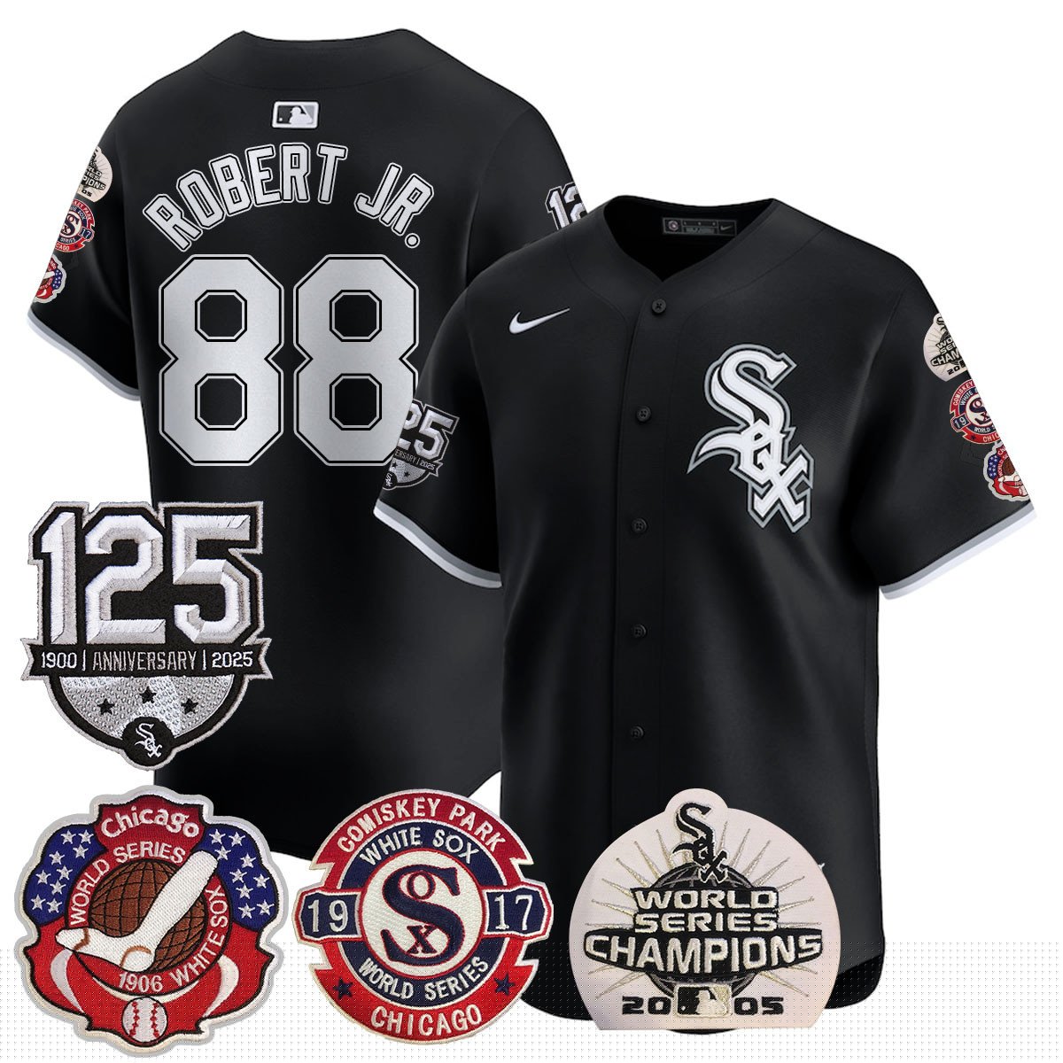 CWS 125th Anniversary - World Series Champions Jersey - All Stitched