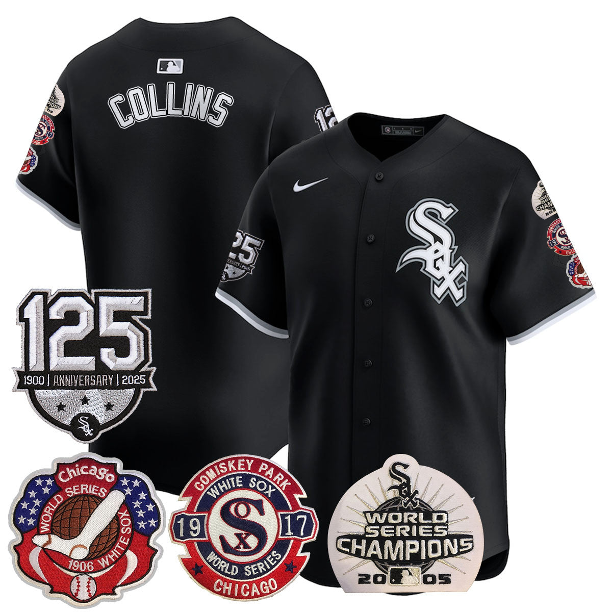CWS 125th Anniversary - World Series Champions Jersey - All Stitched