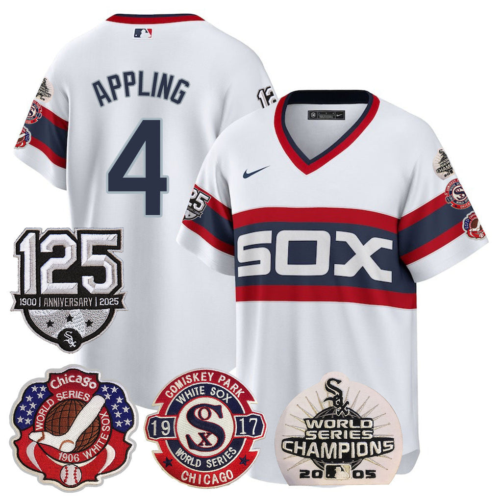 CWS 125th Anniversary - World Series Champions Jersey - All Stitched