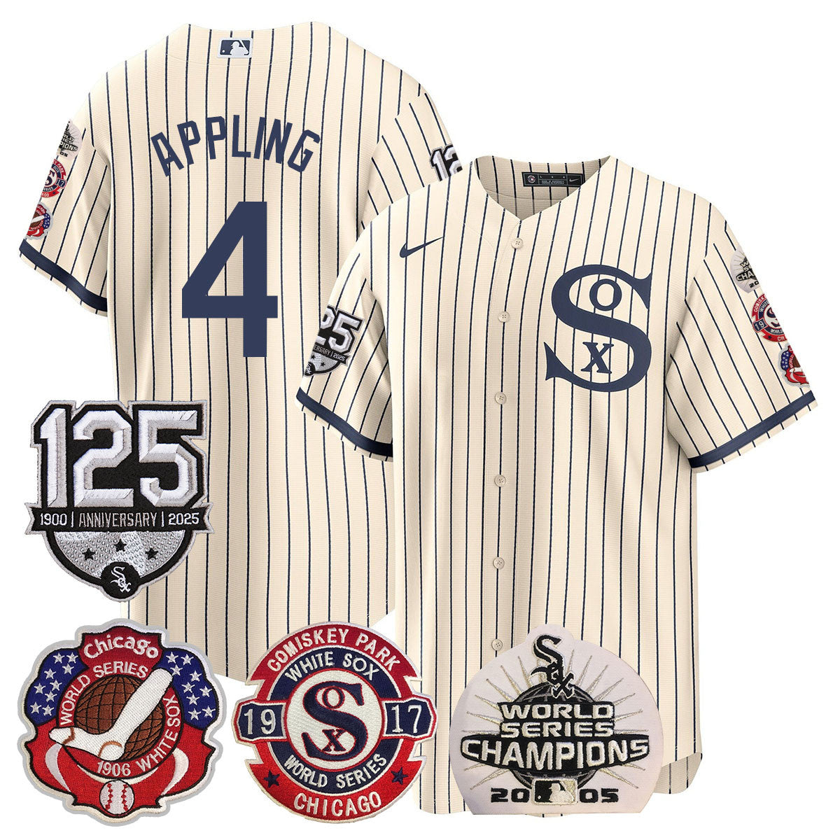 CWS 125th Anniversary - World Series Champions Jersey - All Stitched