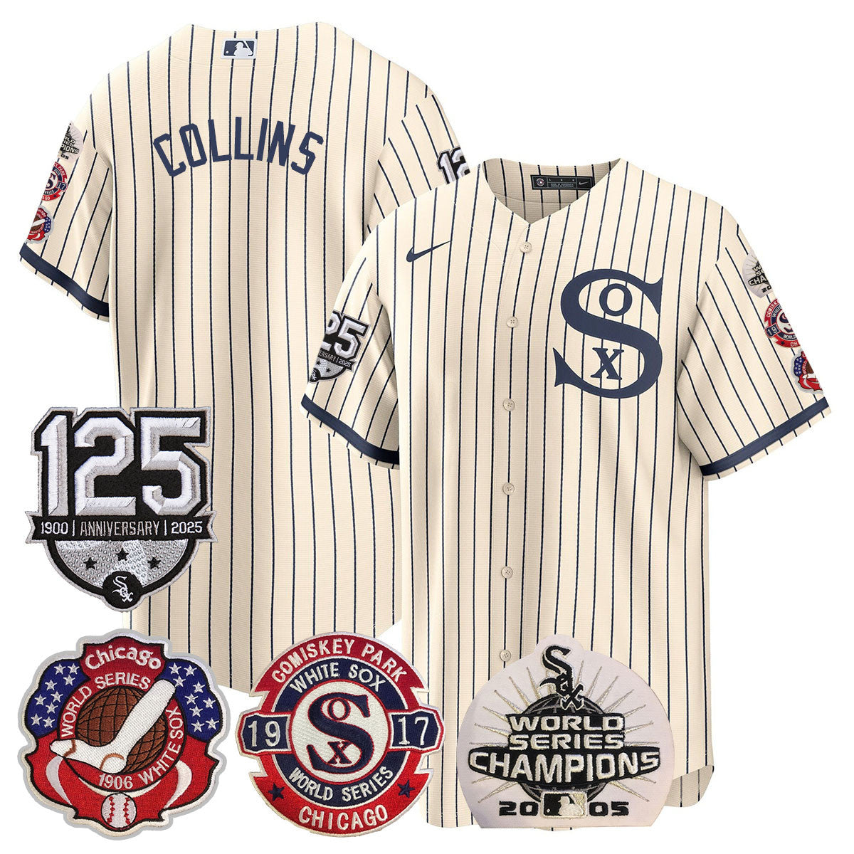 CWS 125th Anniversary - World Series Champions Jersey - All Stitched