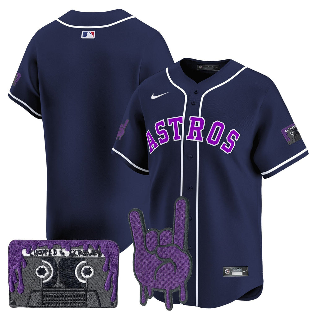 HOU DJ Screw Patch Vapor Premier Limited Jersey - All Stitched