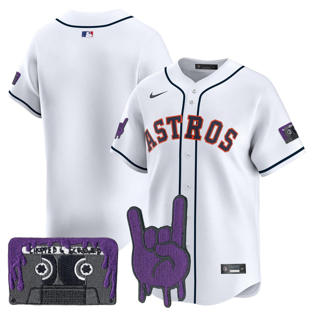 HOU DJ Screw Patch Vapor Premier Limited Jersey - All Stitched