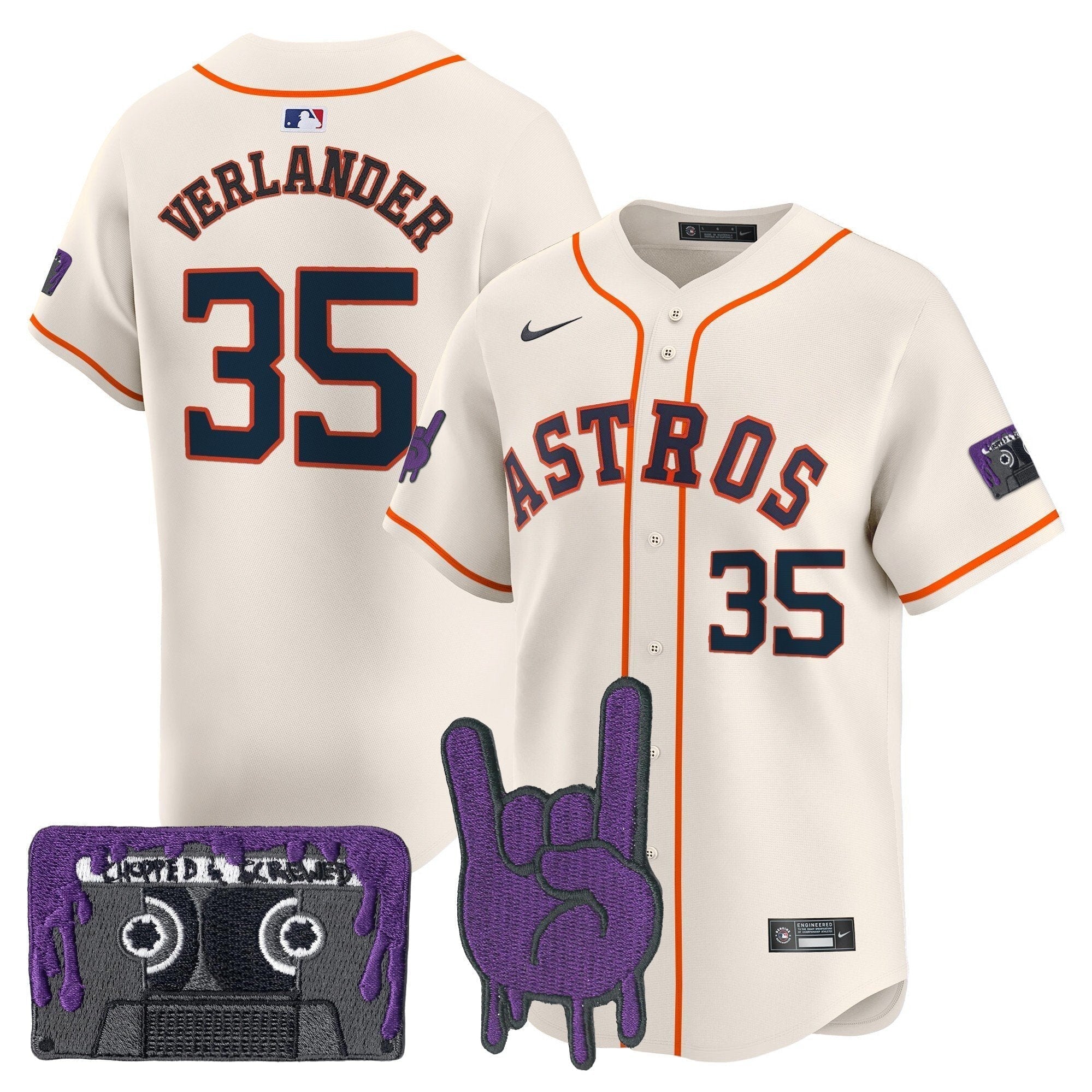 HOU DJ Screw Patch Vapor Premier Limited Men Jersey - All Stitched