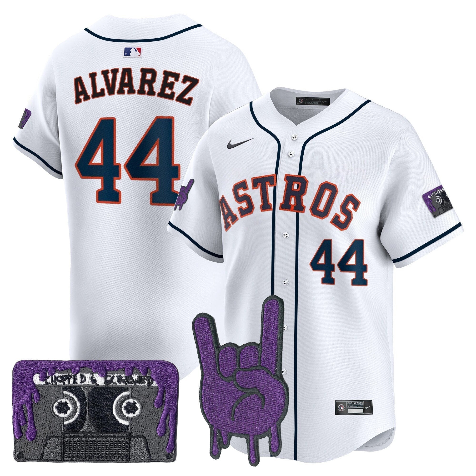 HOU DJ Screw Patch Vapor Premier Limited Jersey - All Stitched