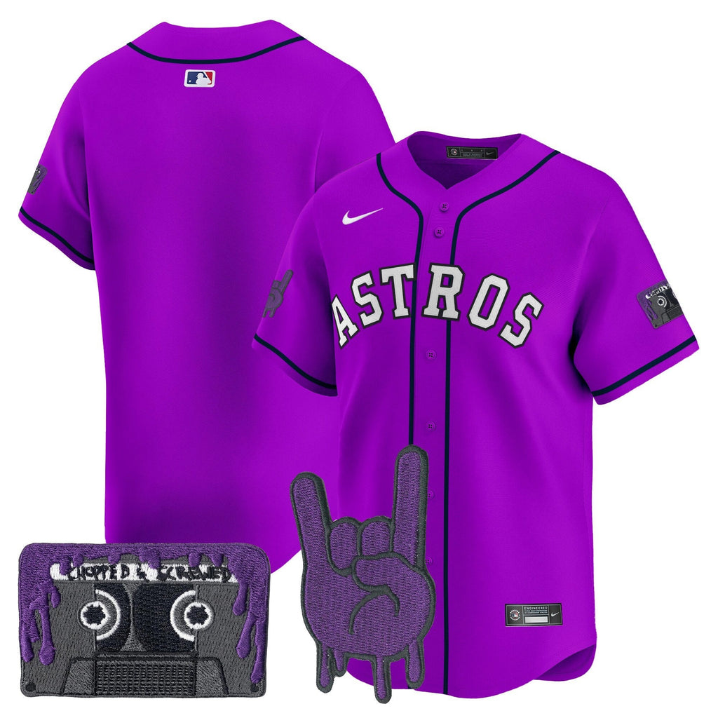HOU DJ Screw Patch Vapor Premier Limited Jersey - All Stitched