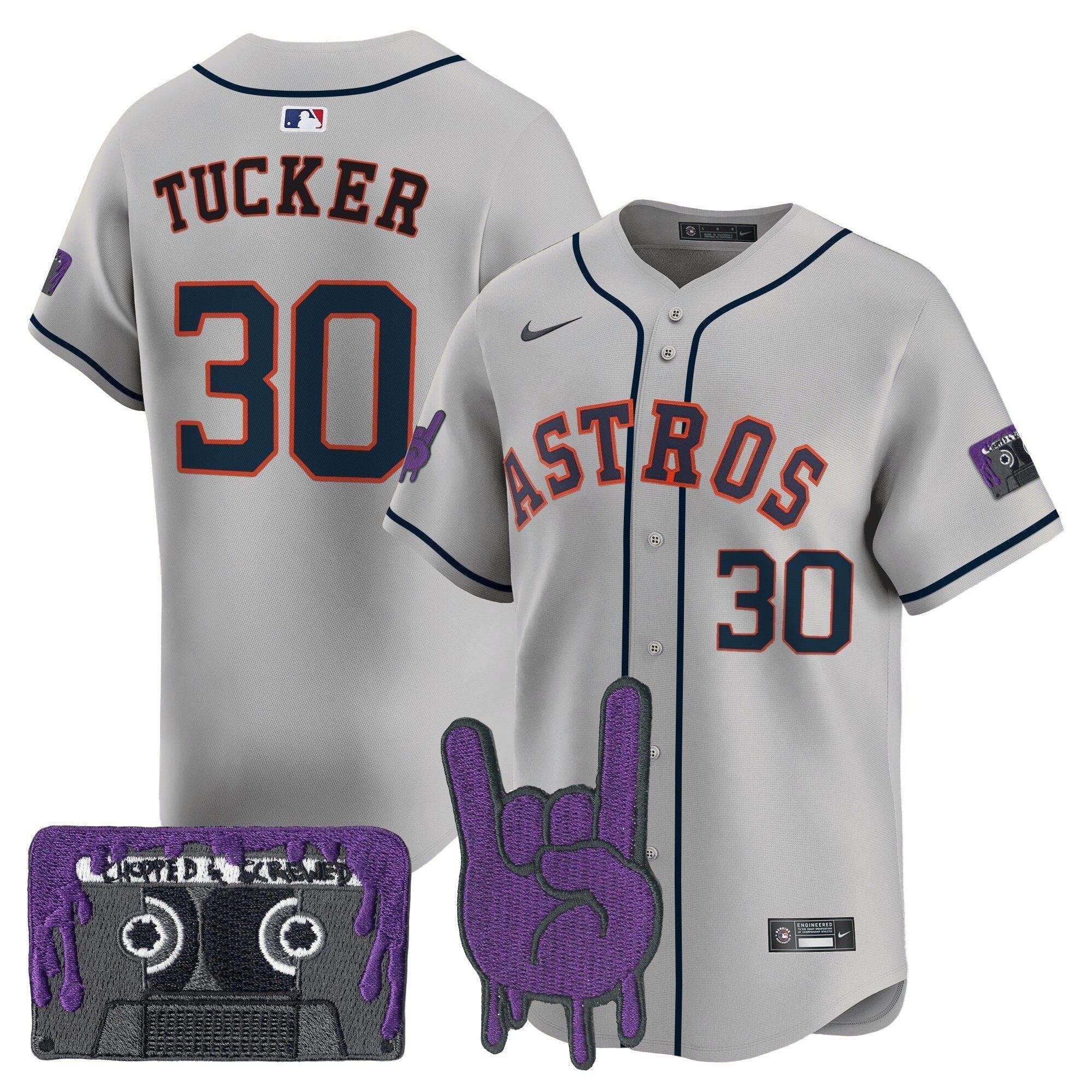 HOU DJ Screw Patch Vapor Premier Limited Jersey - All Stitched