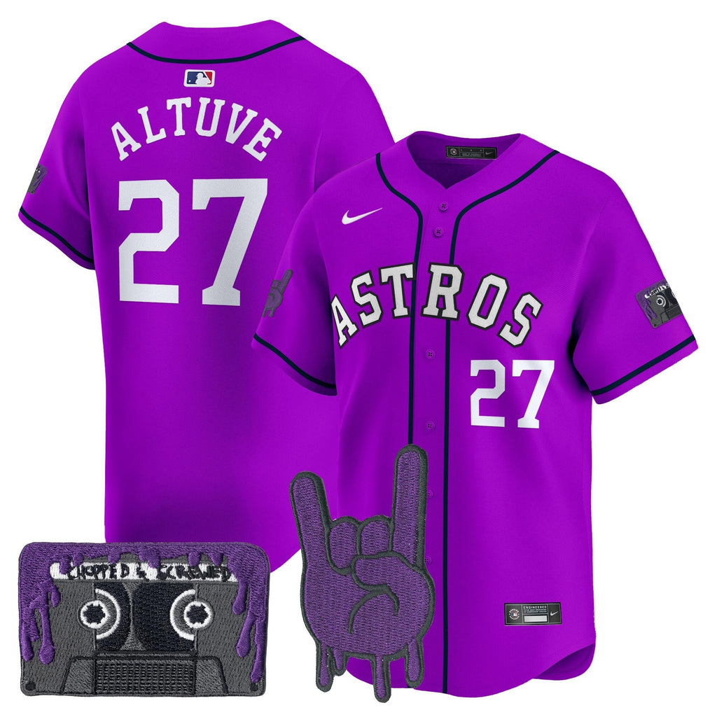 HOU DJ Screw Patch Vapor Premier Limited Jersey - All Stitched