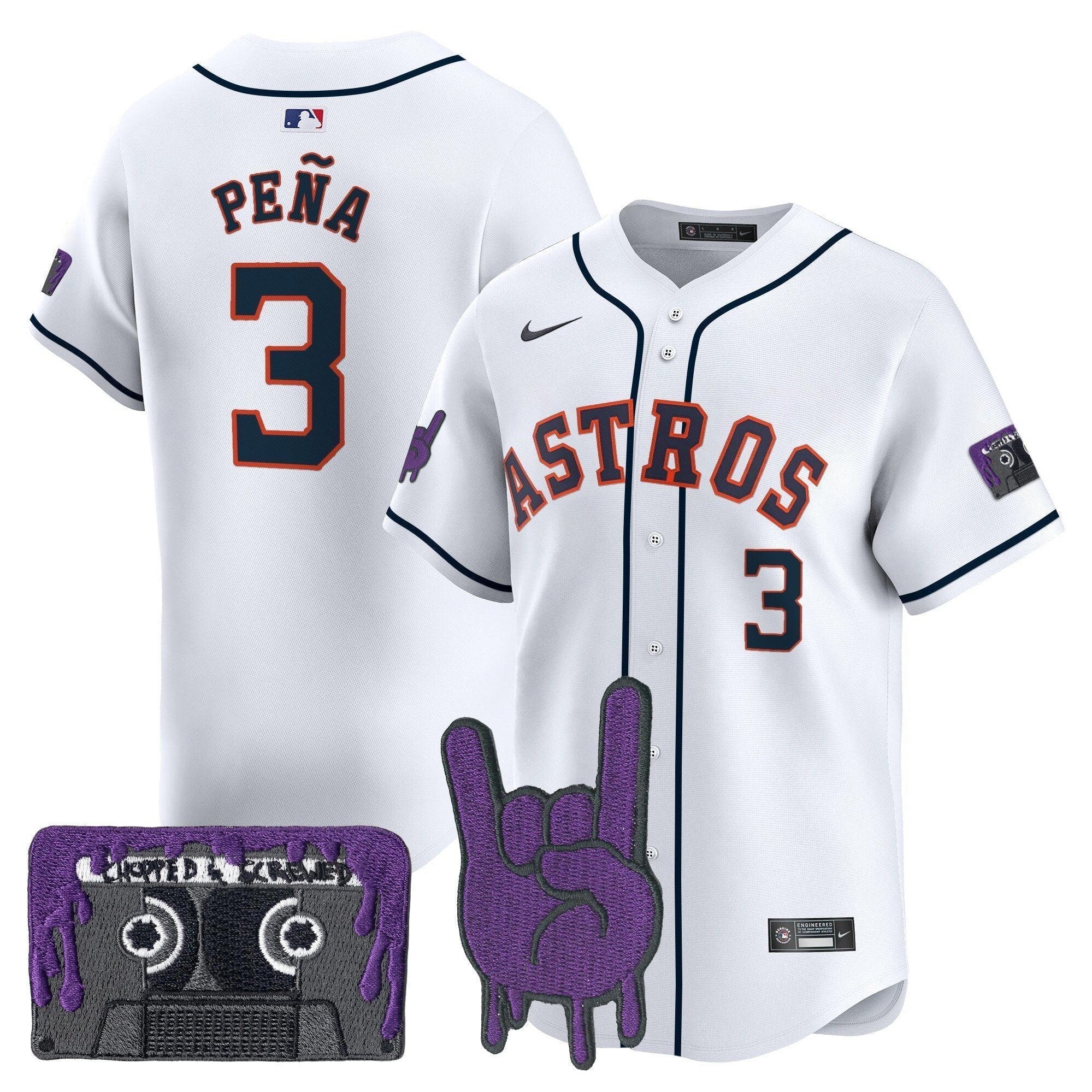 HOU DJ Screw Patch Vapor Premier Limited Jersey - All Stitched