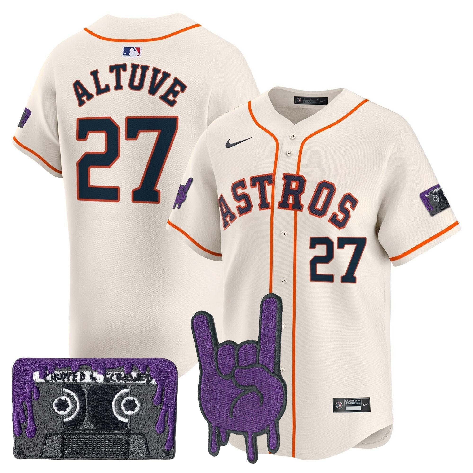 HOU DJ Screw Patch Vapor Premier Limited Men Jersey - All Stitched