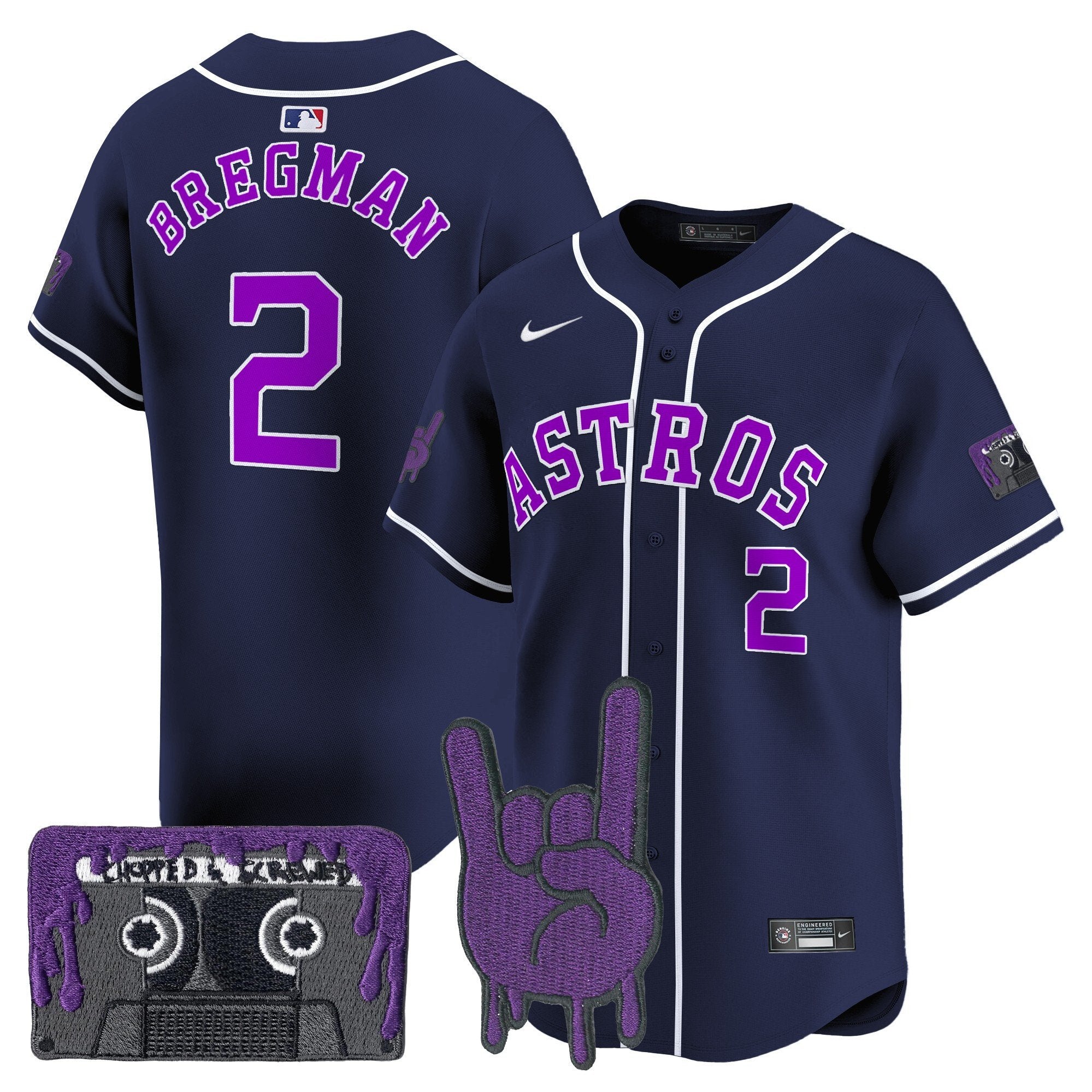 HOU DJ Screw Patch Vapor Premier Limited Jersey - All Stitched