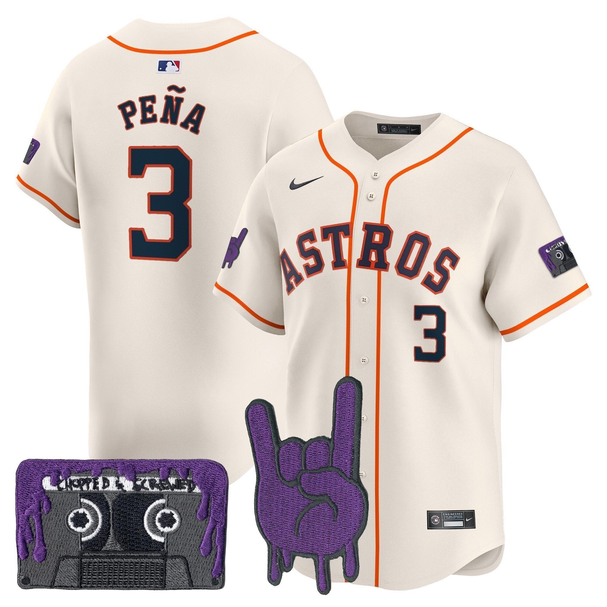 HOU DJ Screw Patch Vapor Premier Limited Men Jersey - All Stitched