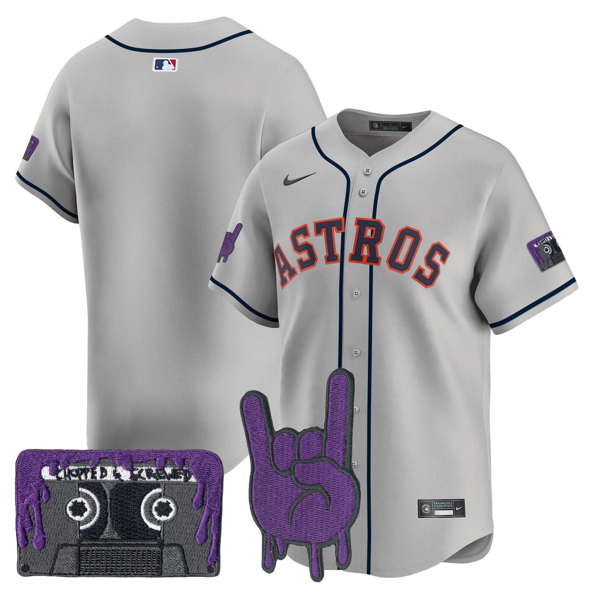 HOU DJ Screw Patch Vapor Premier Limited Jersey - All Stitched