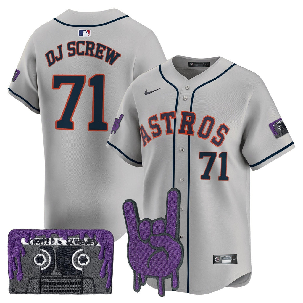 HOU DJ Screw Patch Vapor Premier Limited Jersey - All Stitched