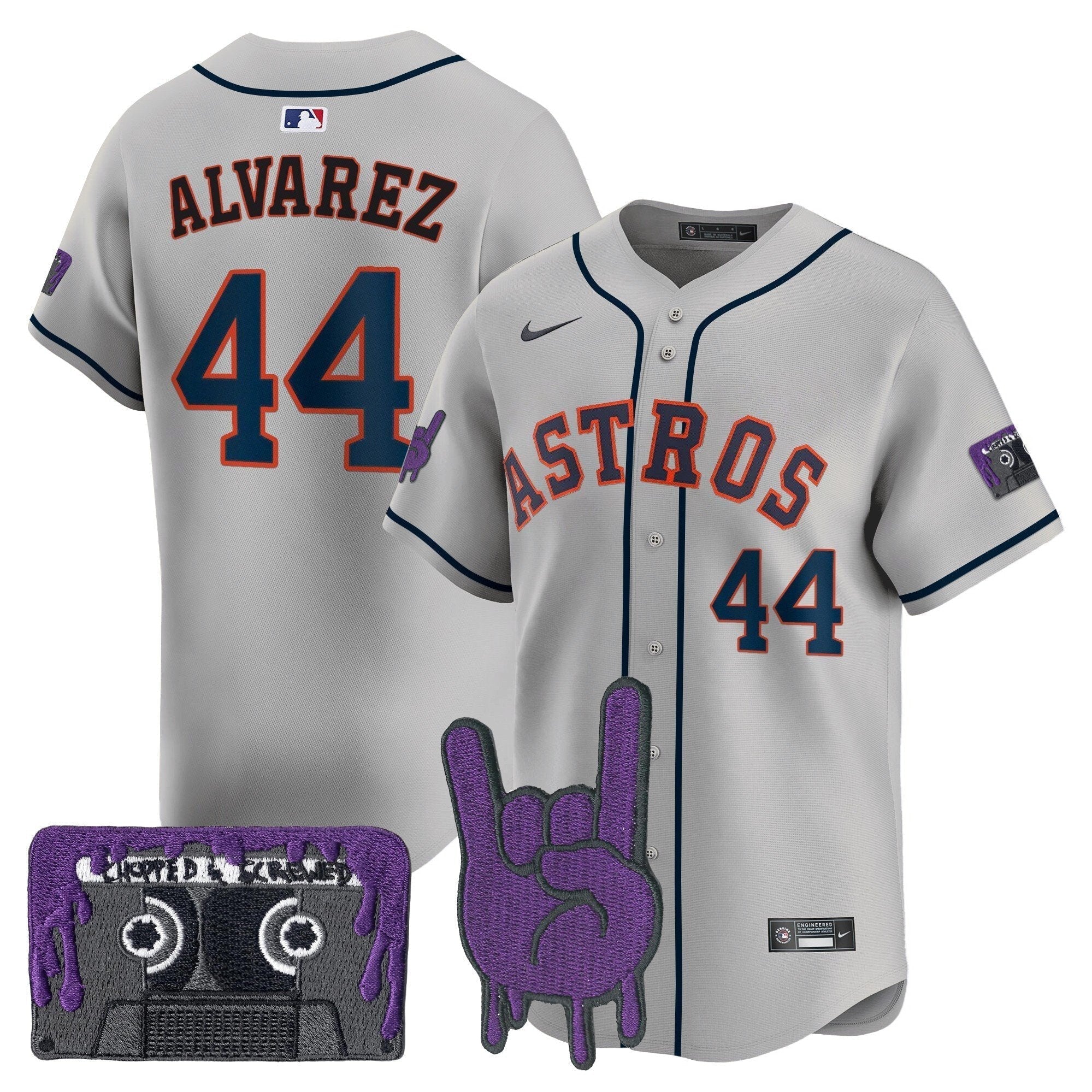 HOU DJ Screw Patch Vapor Premier Limited Jersey - All Stitched