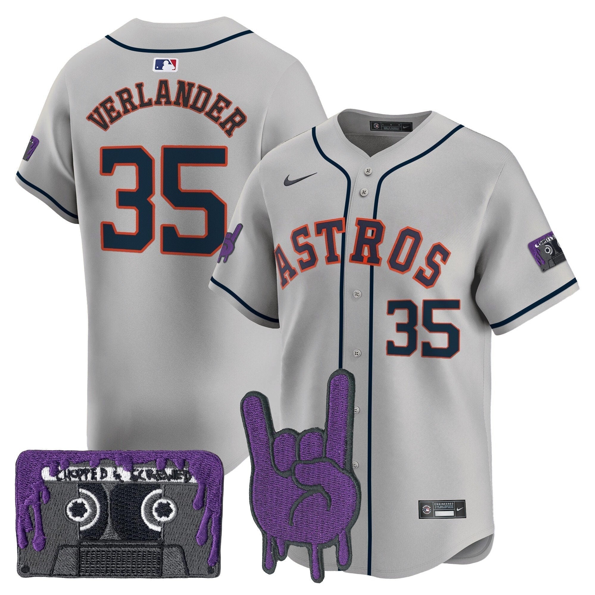HOU DJ Screw Patch Vapor Premier Limited Jersey - All Stitched