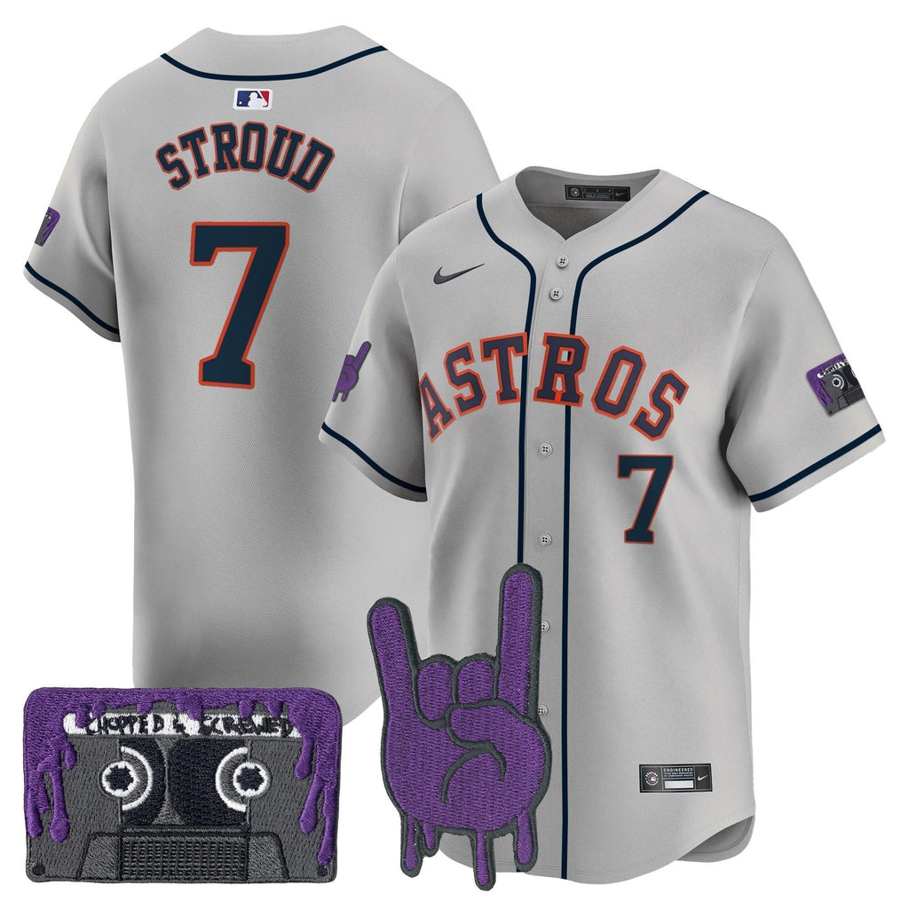 HOU DJ Screw Patch Vapor Premier Limited Jersey - All Stitched
