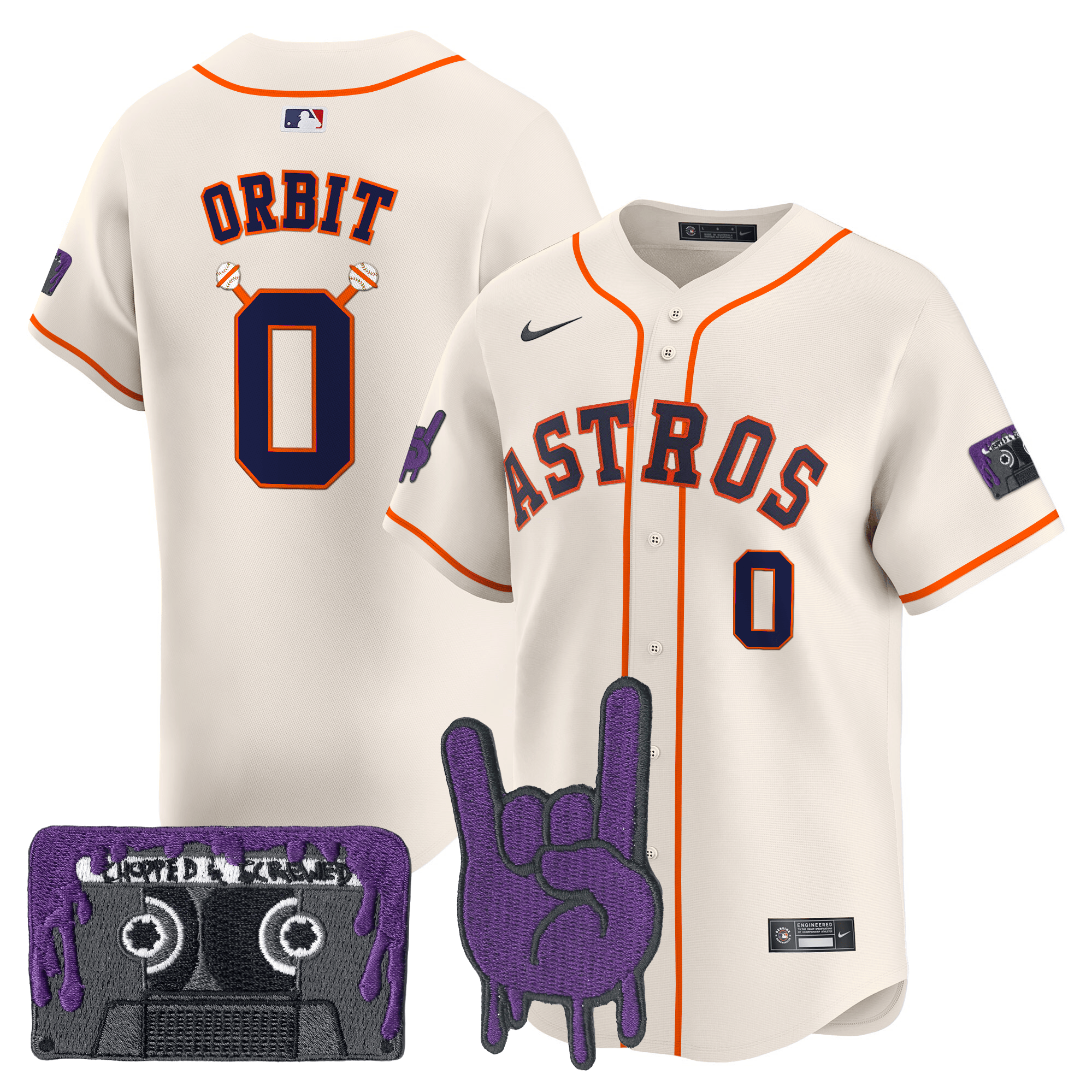 HOU DJ Screw Patch Vapor Premier Limited Men Jersey - All Stitched