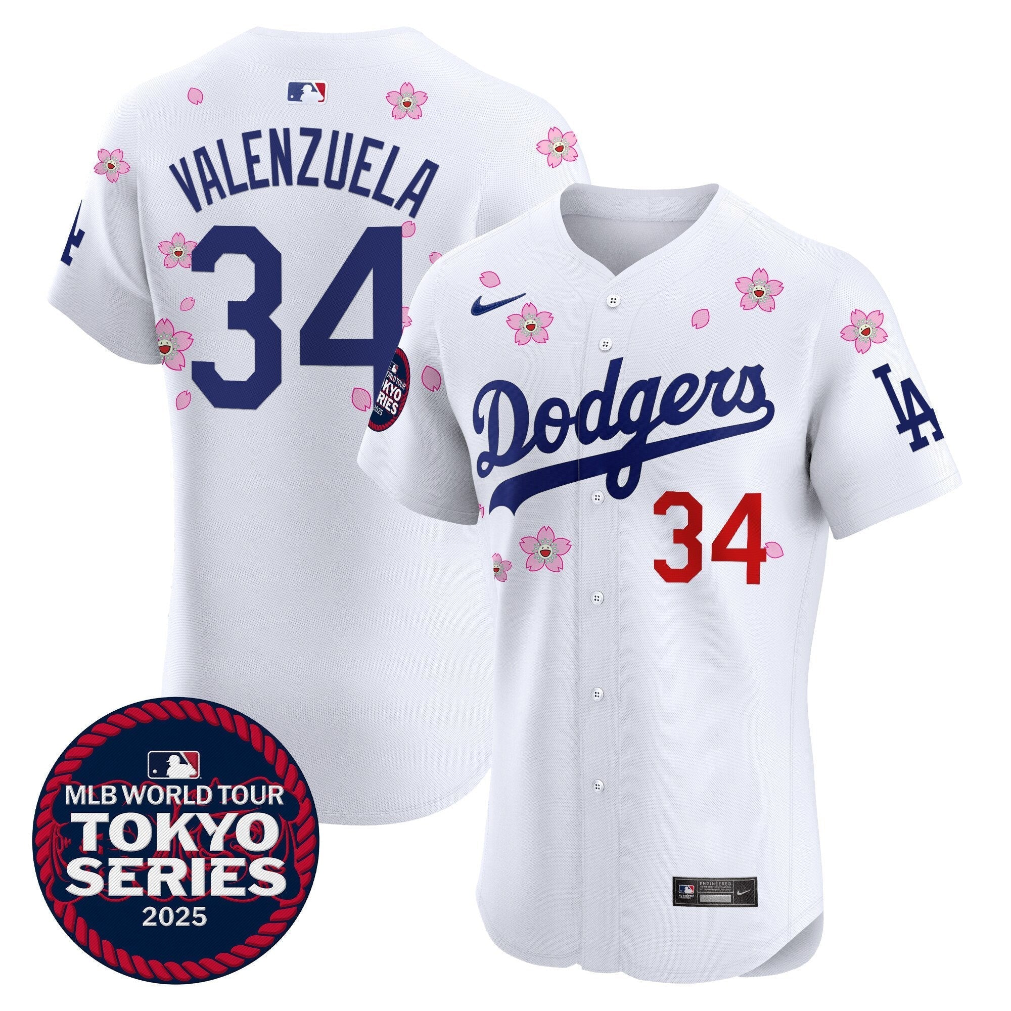 Dodgers Tokyo Series 2025 Vapor Premier Elite Jersey - Stitched
