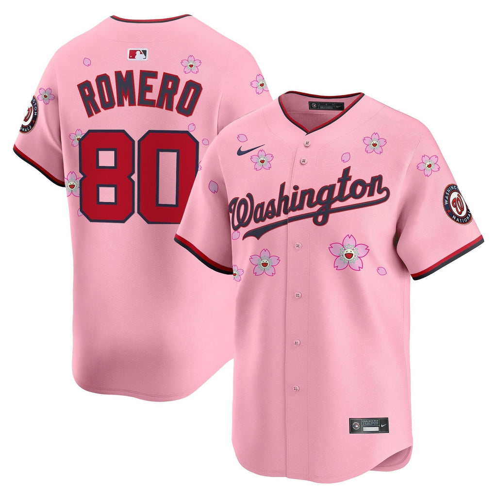 WSH Cherry Blossom Vapor Premier Limited Jersey - Stitched