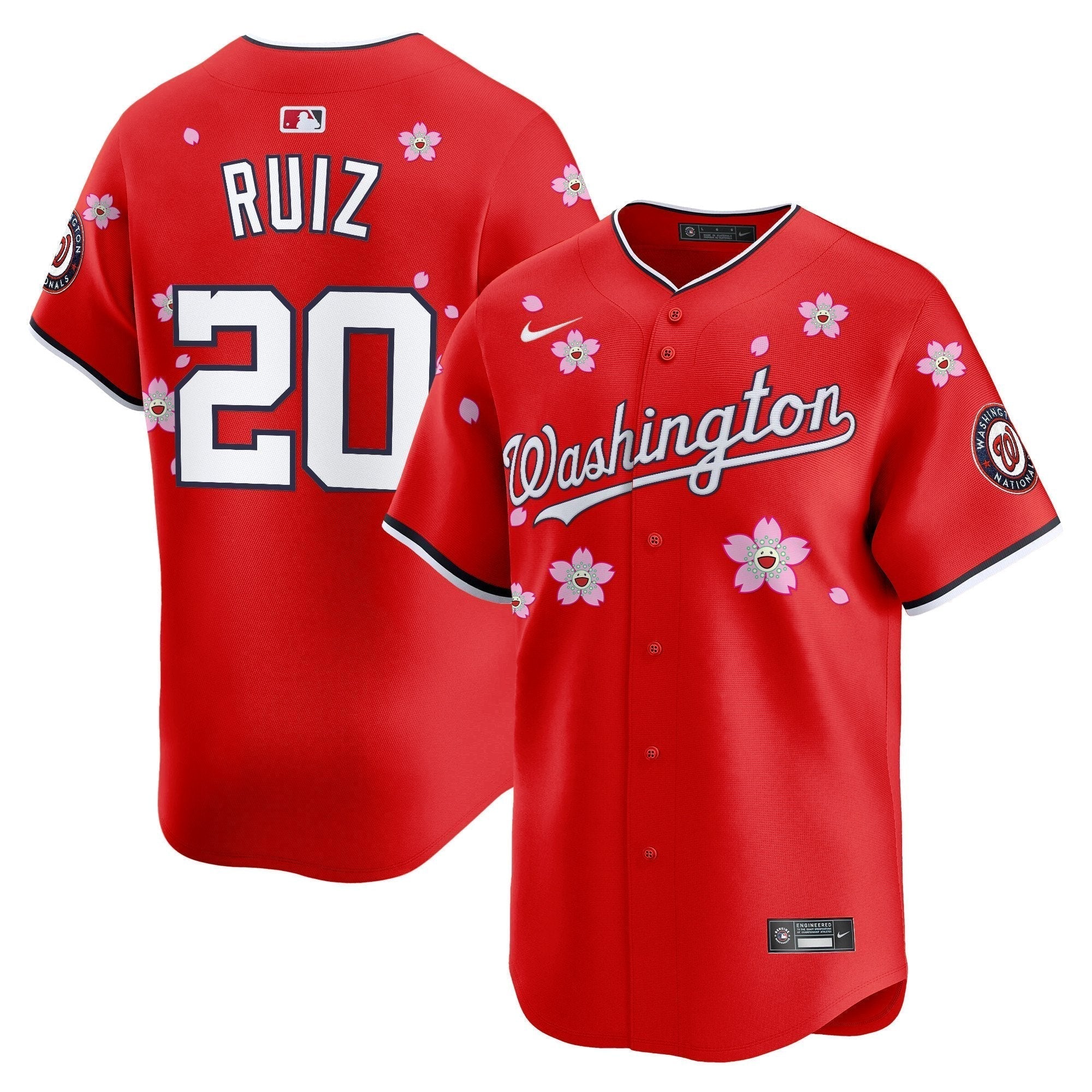 WSH Cherry Blossom Vapor Premier Limited Jersey - Stitched