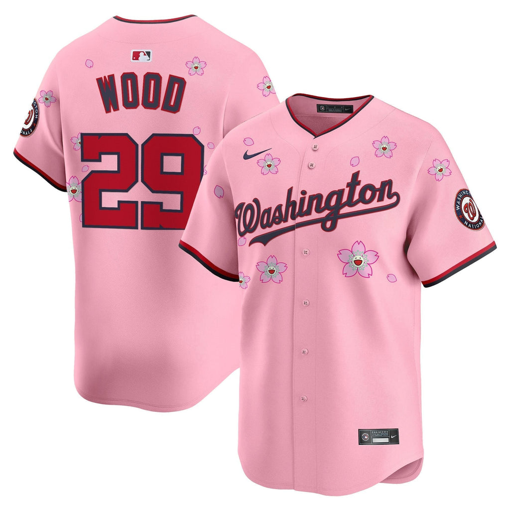 WSH Cherry Blossom Vapor Premier Limited Jersey - Stitched