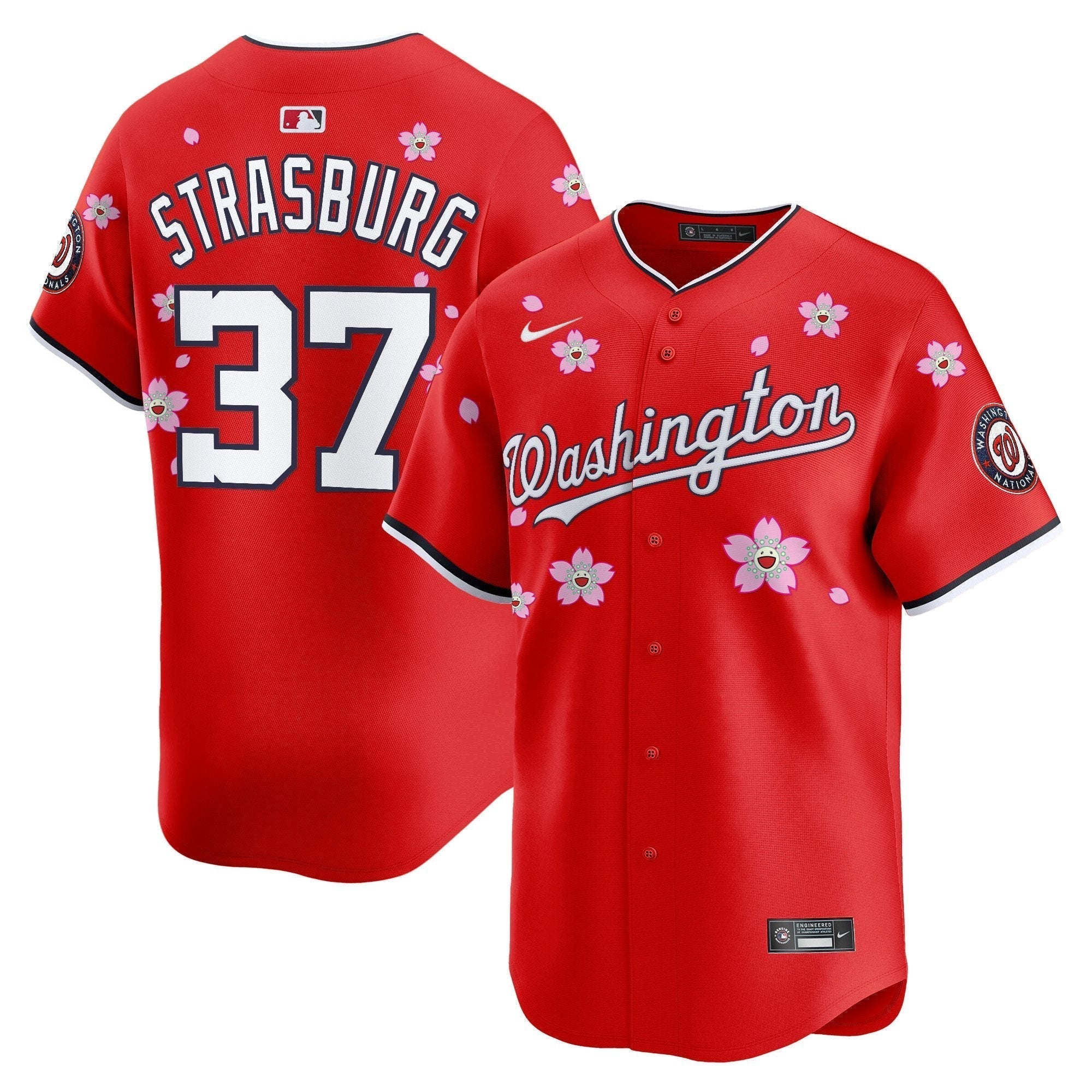 WSH Cherry Blossom Vapor Premier Limited Jersey - Stitched