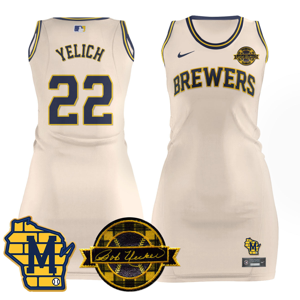 MIL Limited Dress - Bob Uecker Patch - All Stitched