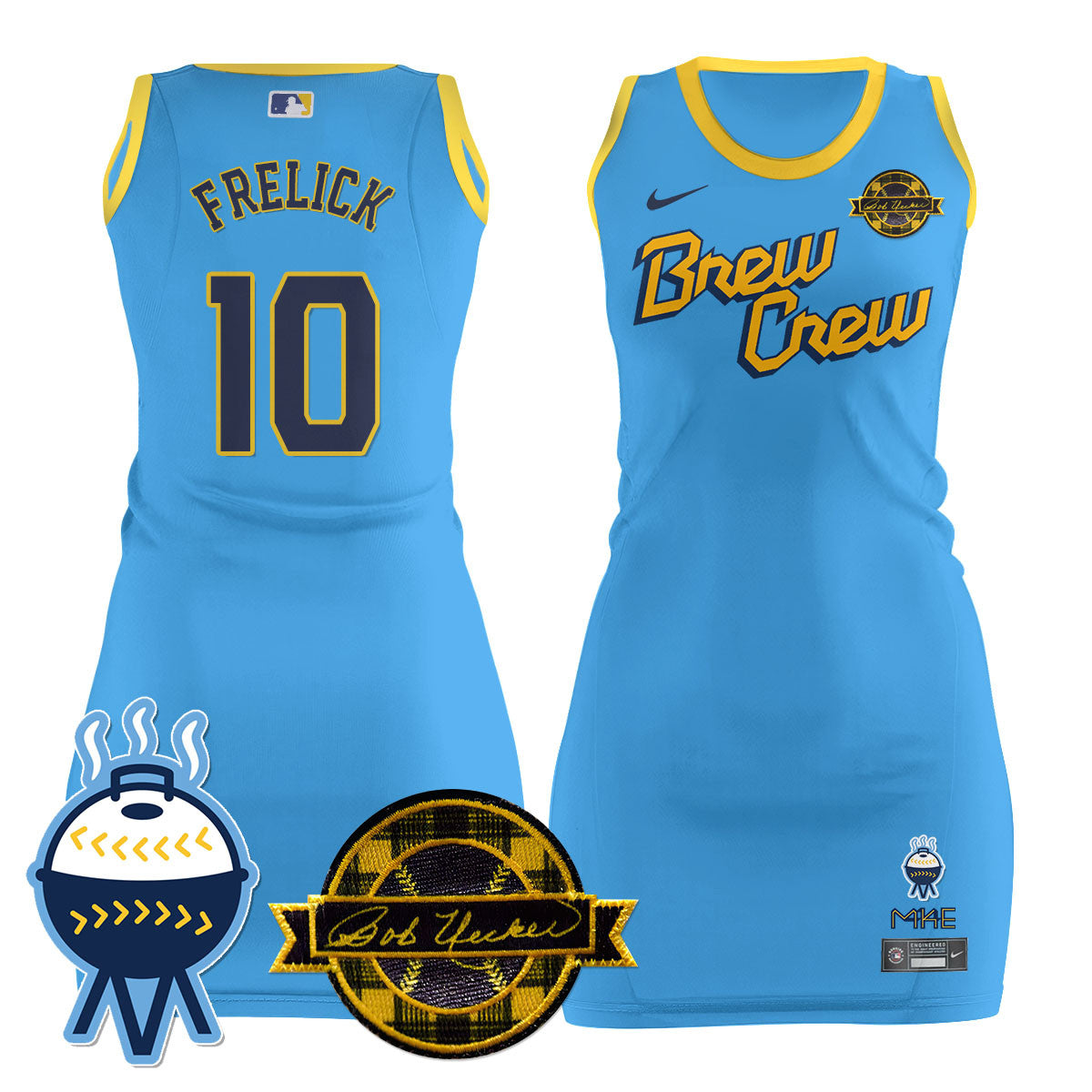 MIL Limited Dress - Bob Uecker Patch - All Stitched
